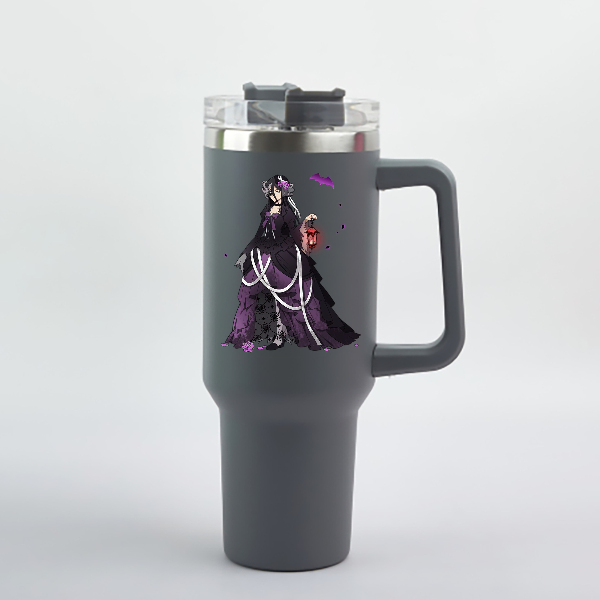（画像用） 文豪ストレイドッグス Bungo Stray Dogs 1200mL車用タンブラー - クリスタルステッカー（プラスチックストロー付き）