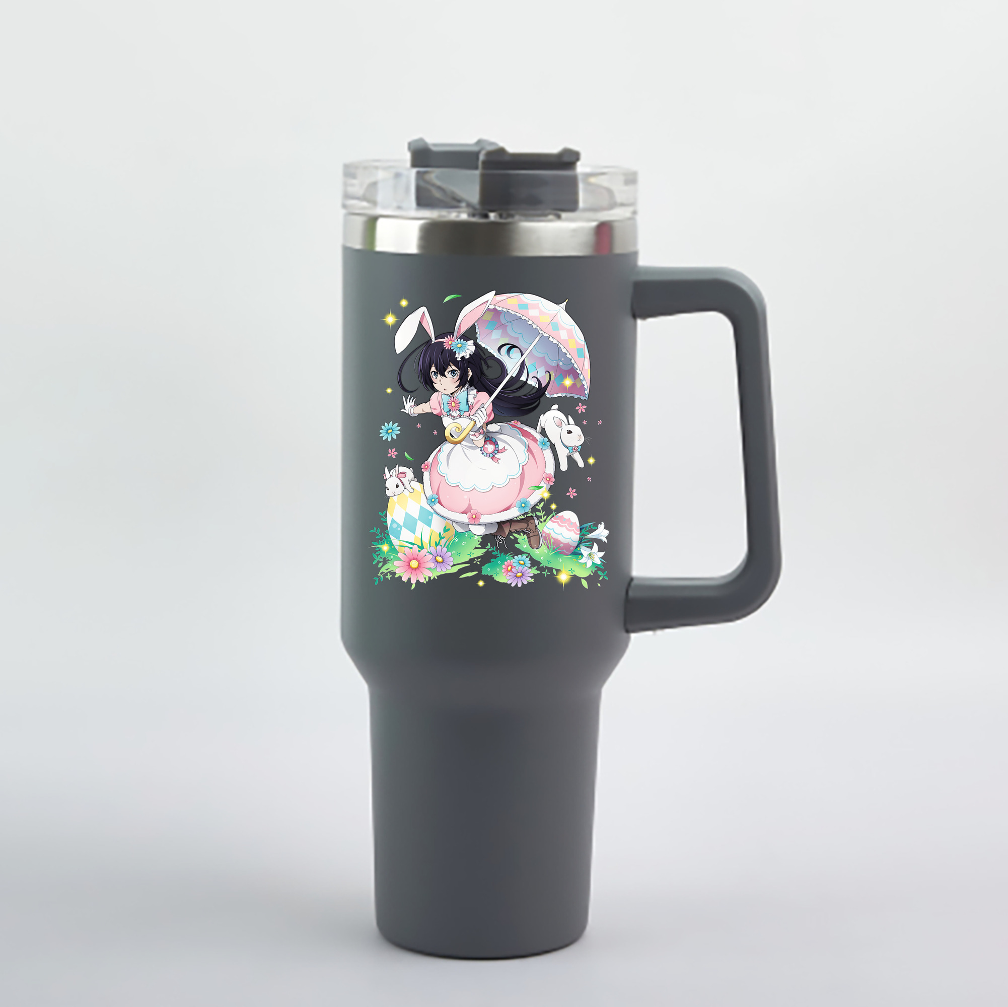（画像用） 文豪ストレイドッグス Bungo Stray Dogs 1200mL車用タンブラー - クリスタルステッカー（プラスチックストロー付き）