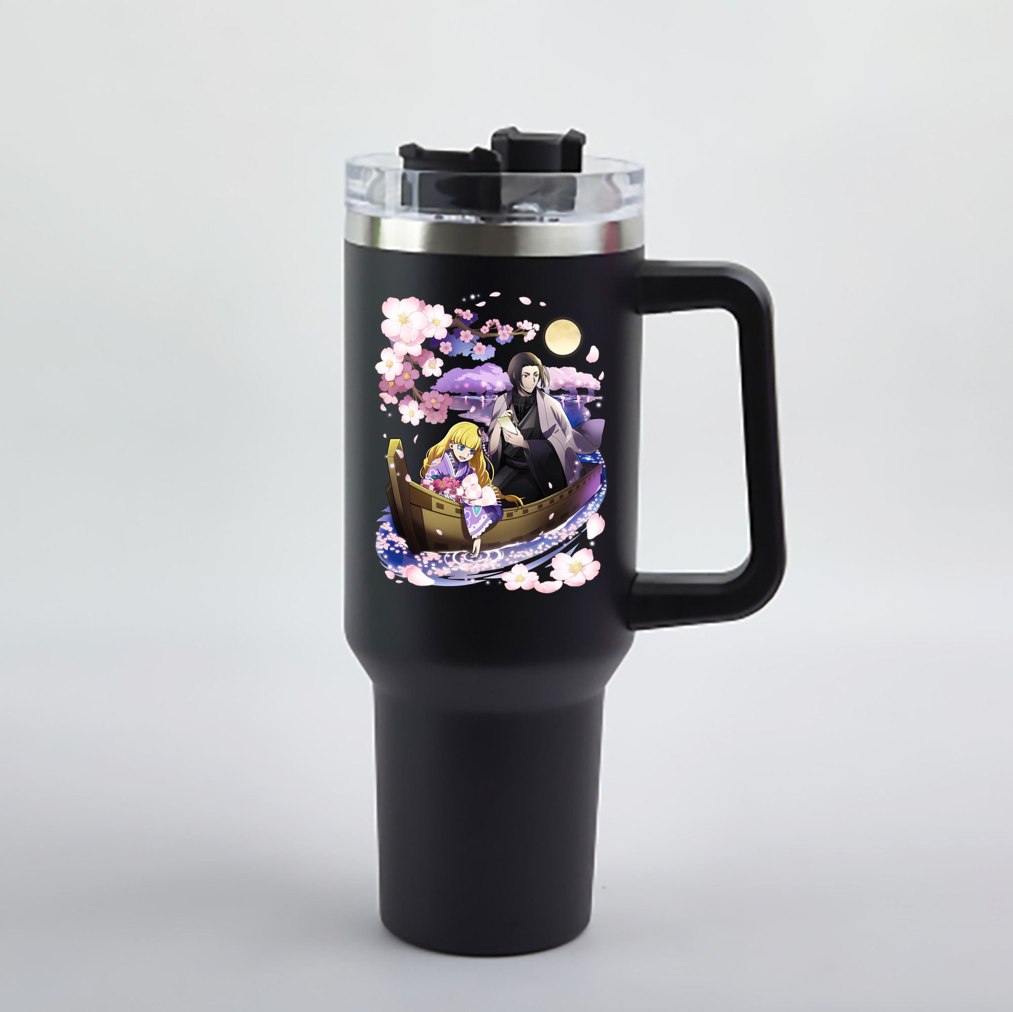 （画像用） 文豪ストレイドッグス Bungo Stray Dogs 1200mL車用タンブラー - クリスタルステッカー（プラスチックストロー付き）