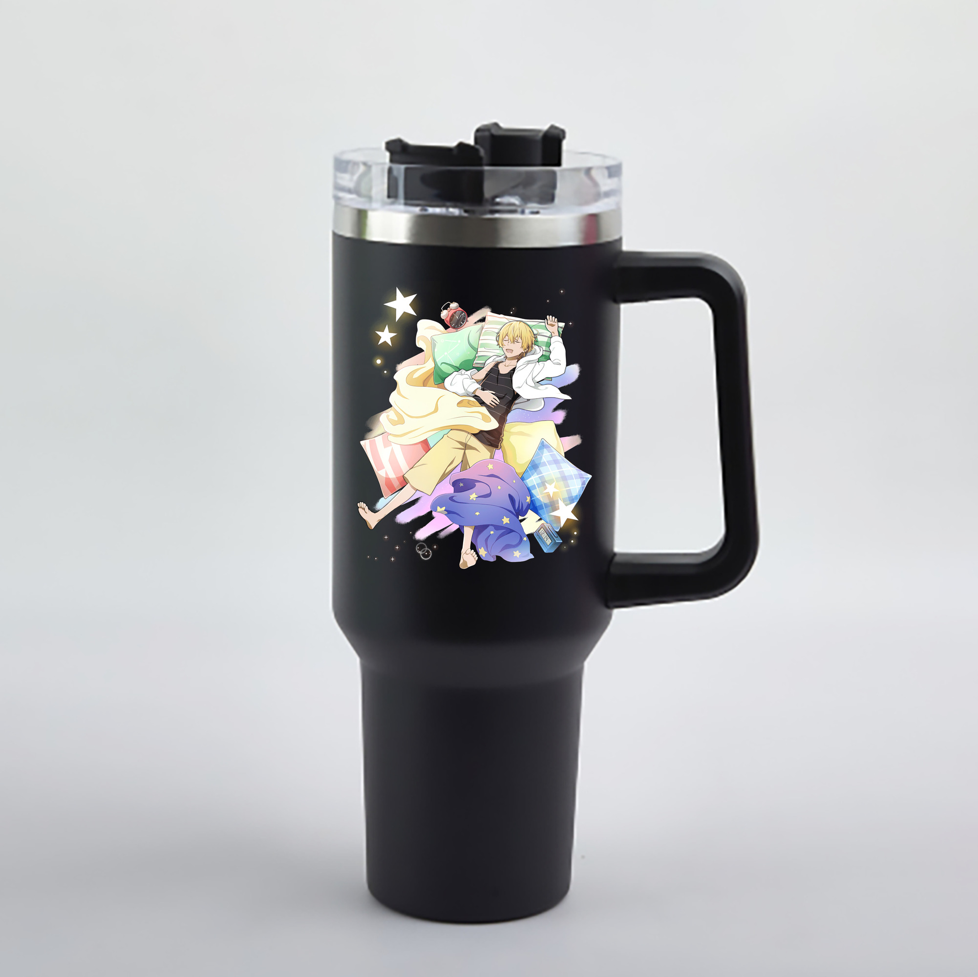 （画像用） 文豪ストレイドッグス Bungo Stray Dogs 1200mL車用タンブラー - クリスタルステッカー（プラスチックストロー付き）