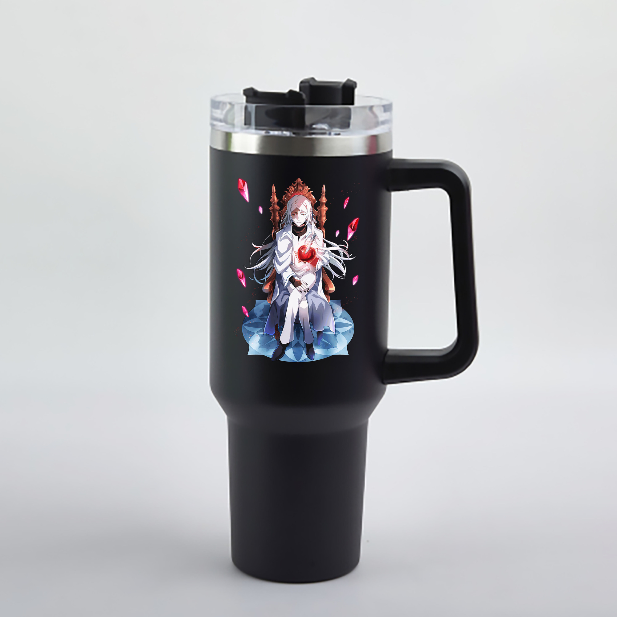 （画像用） 文豪ストレイドッグス Bungo Stray Dogs 1200mL車用タンブラー - クリスタルステッカー（プラスチックストロー付き）
