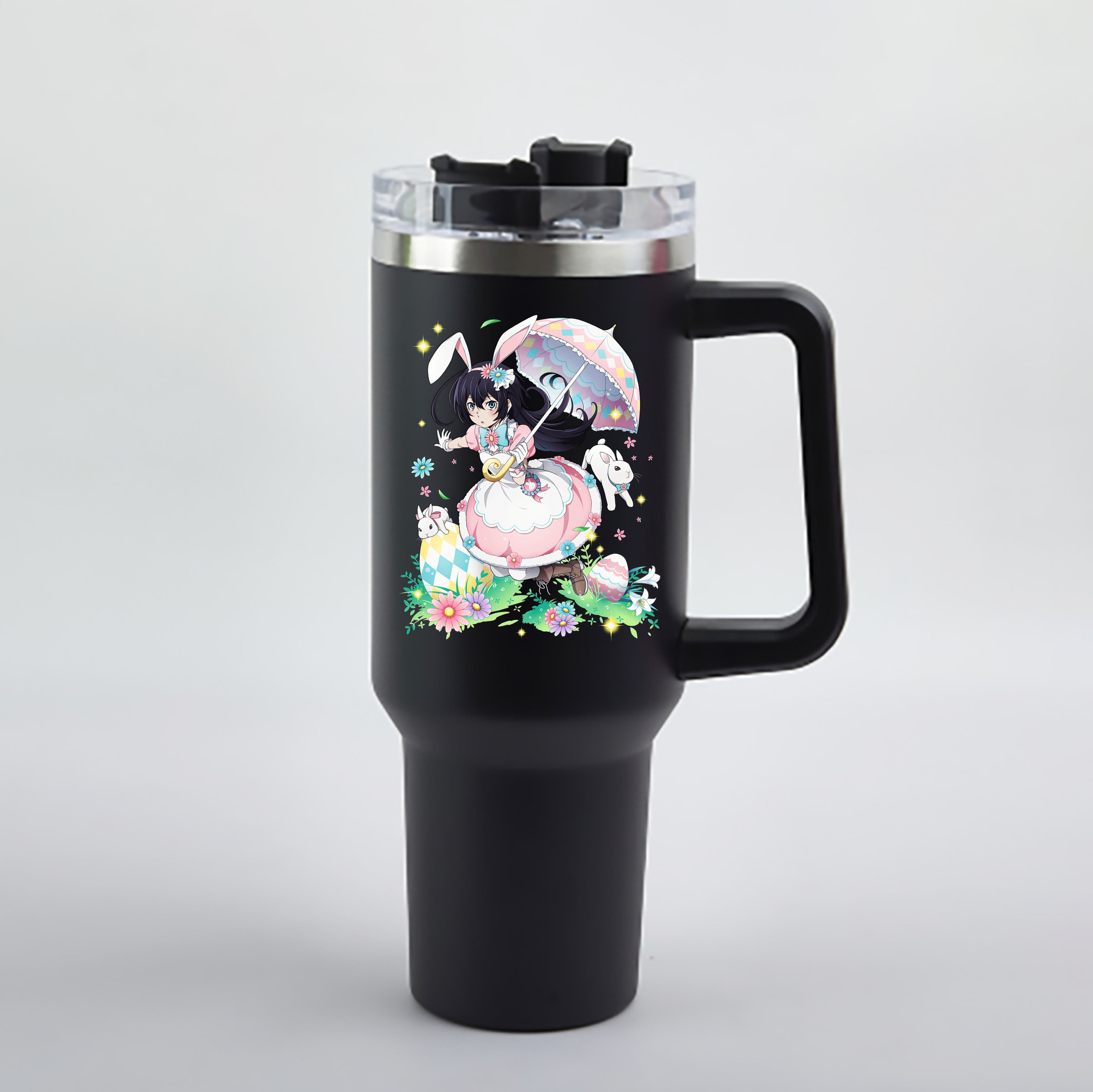 （画像用） 文豪ストレイドッグス Bungo Stray Dogs 1200mL車用タンブラー - クリスタルステッカー（プラスチックストロー付き）