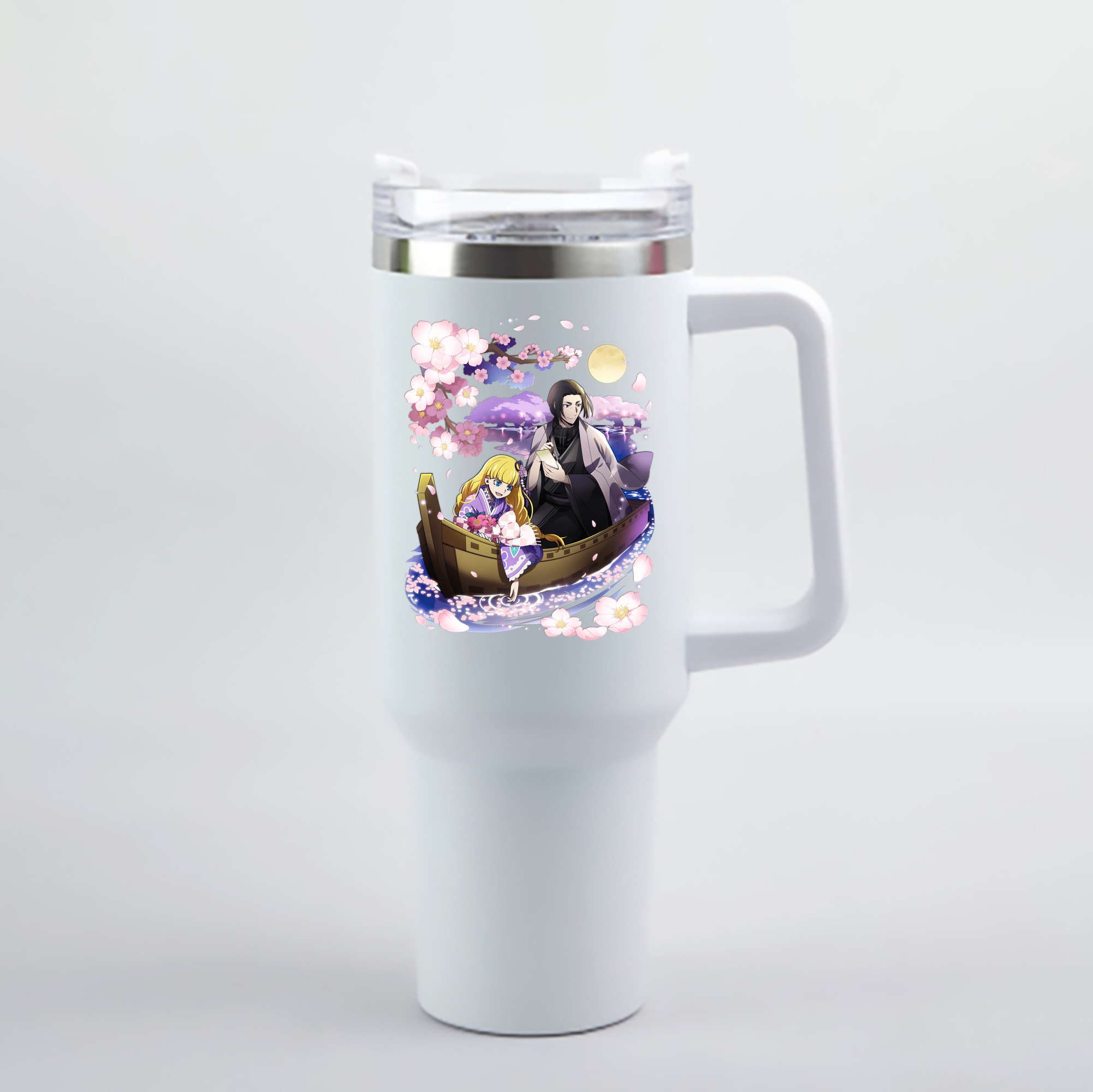 （画像用） 文豪ストレイドッグス Bungo Stray Dogs 1200mL車用タンブラー - クリスタルステッカー（プラスチックストロー付き）