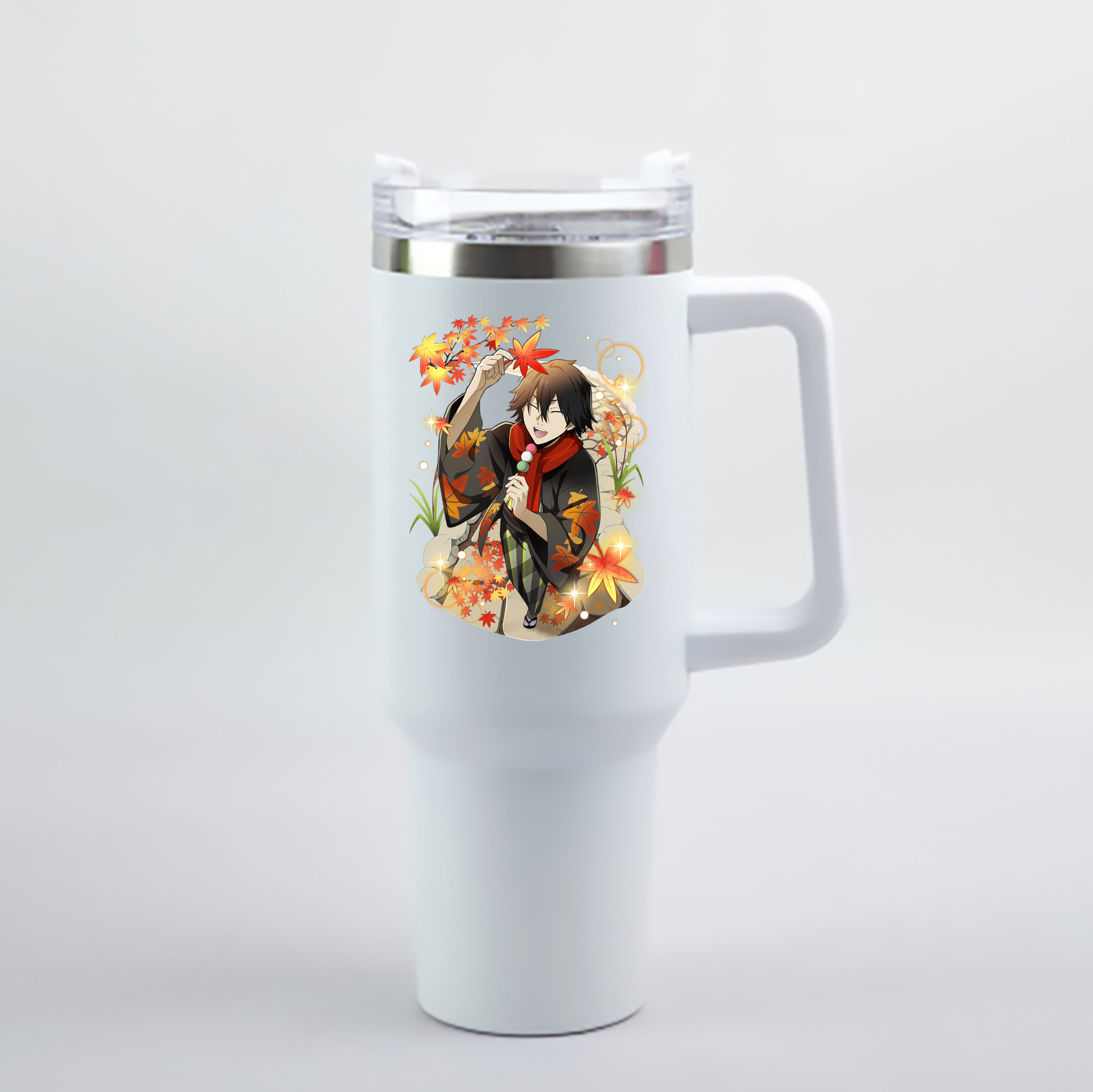 （画像用） 文豪ストレイドッグス Bungo Stray Dogs 1200mL車用タンブラー - クリスタルステッカー（プラスチックストロー付き）