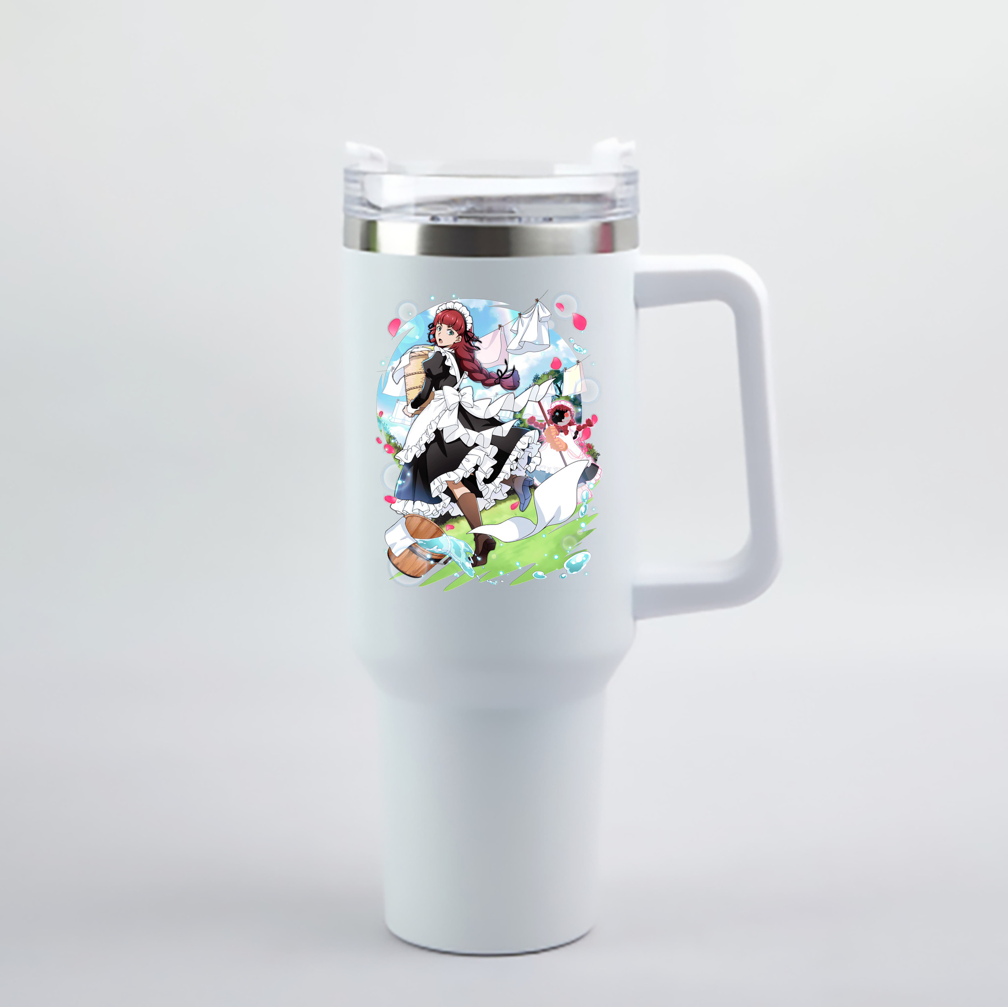 （画像用） 文豪ストレイドッグス Bungo Stray Dogs 1200mL車用タンブラー - クリスタルステッカー（プラスチックストロー付き）