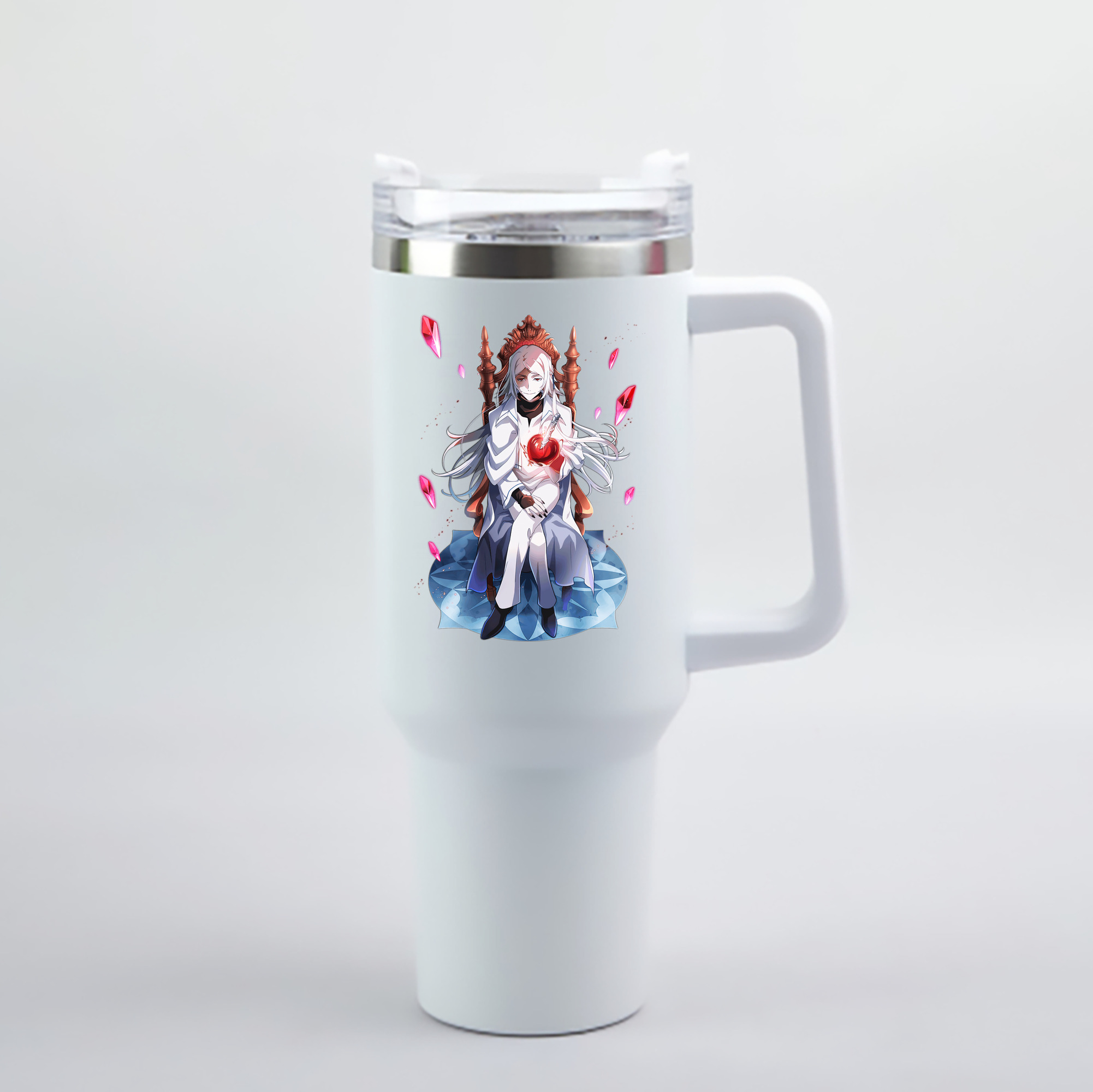 （画像用） 文豪ストレイドッグス Bungo Stray Dogs 1200mL車用タンブラー - クリスタルステッカー（プラスチックストロー付き）