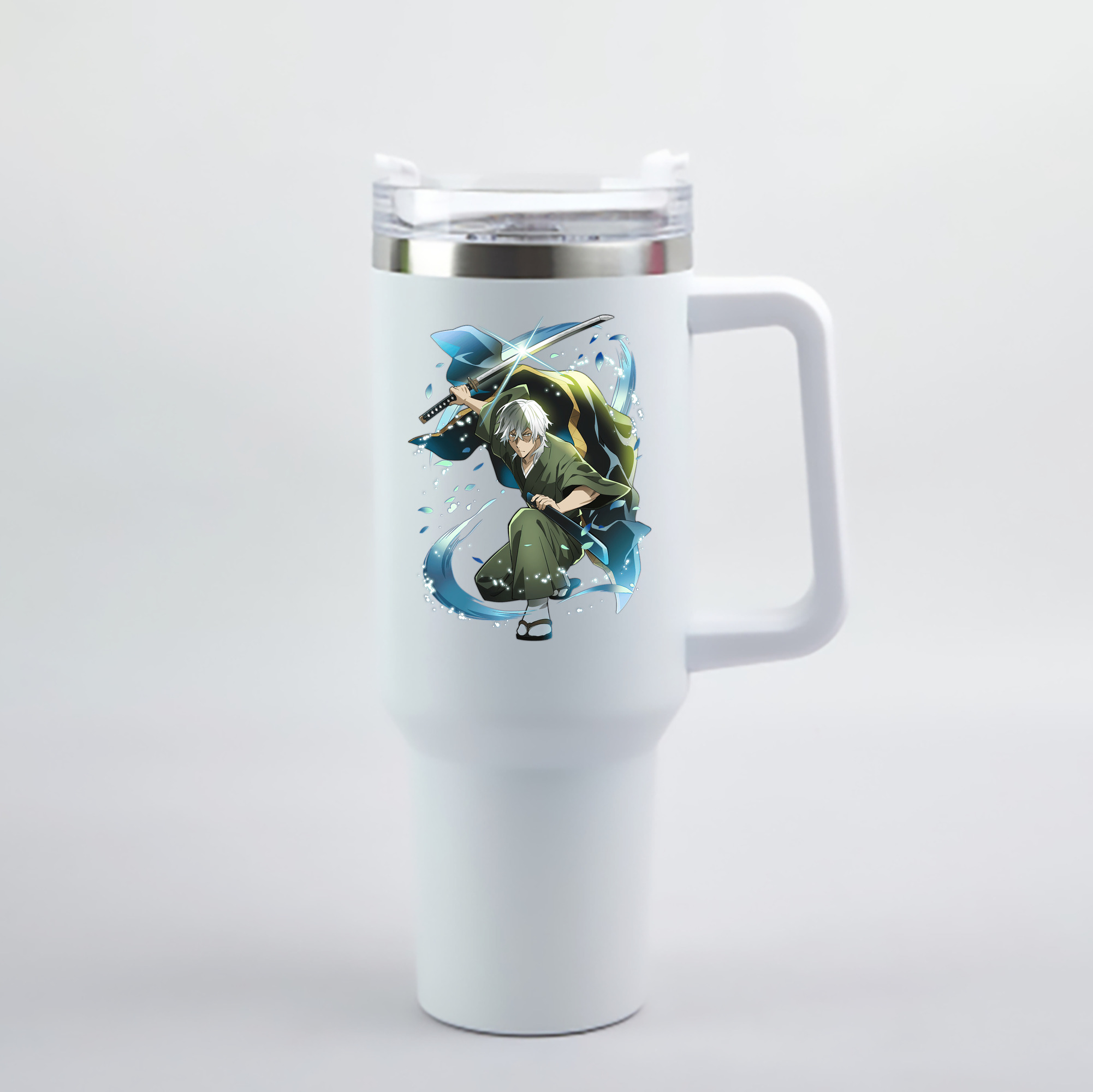 （画像用） 文豪ストレイドッグス Bungo Stray Dogs 1200mL車用タンブラー - クリスタルステッカー（プラスチックストロー付き）