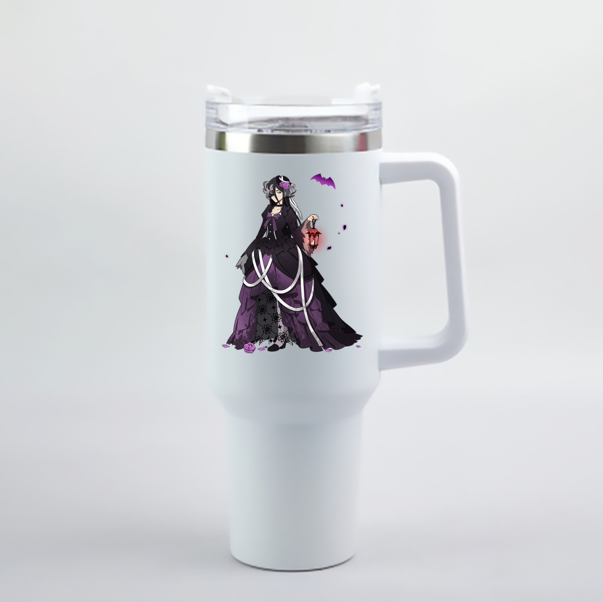 （画像用） 文豪ストレイドッグス Bungo Stray Dogs 1200mL車用タンブラー - クリスタルステッカー（プラスチックストロー付き）