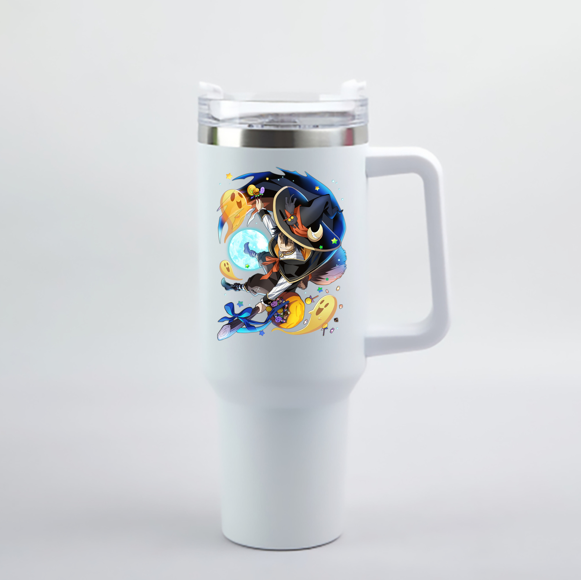 （画像用） 文豪ストレイドッグス Bungo Stray Dogs 1200mL車用タンブラー - クリスタルステッカー（プラスチックストロー付き）