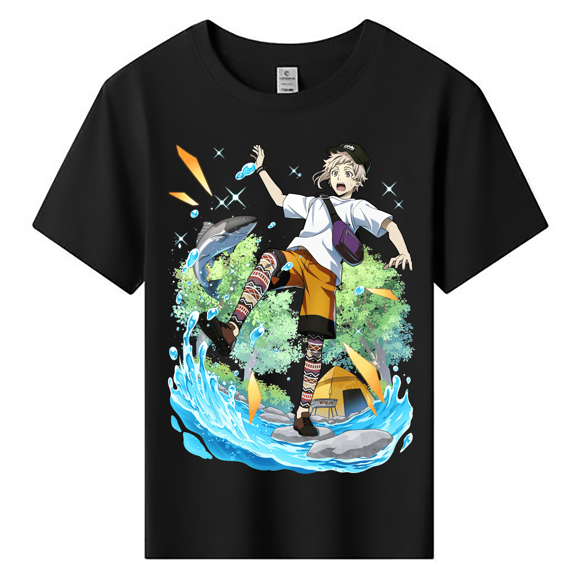 （画像用） 文豪ストレイドッグス Bungo Stray Dogs 綿100％キッズTシャツ（フロントプリント）