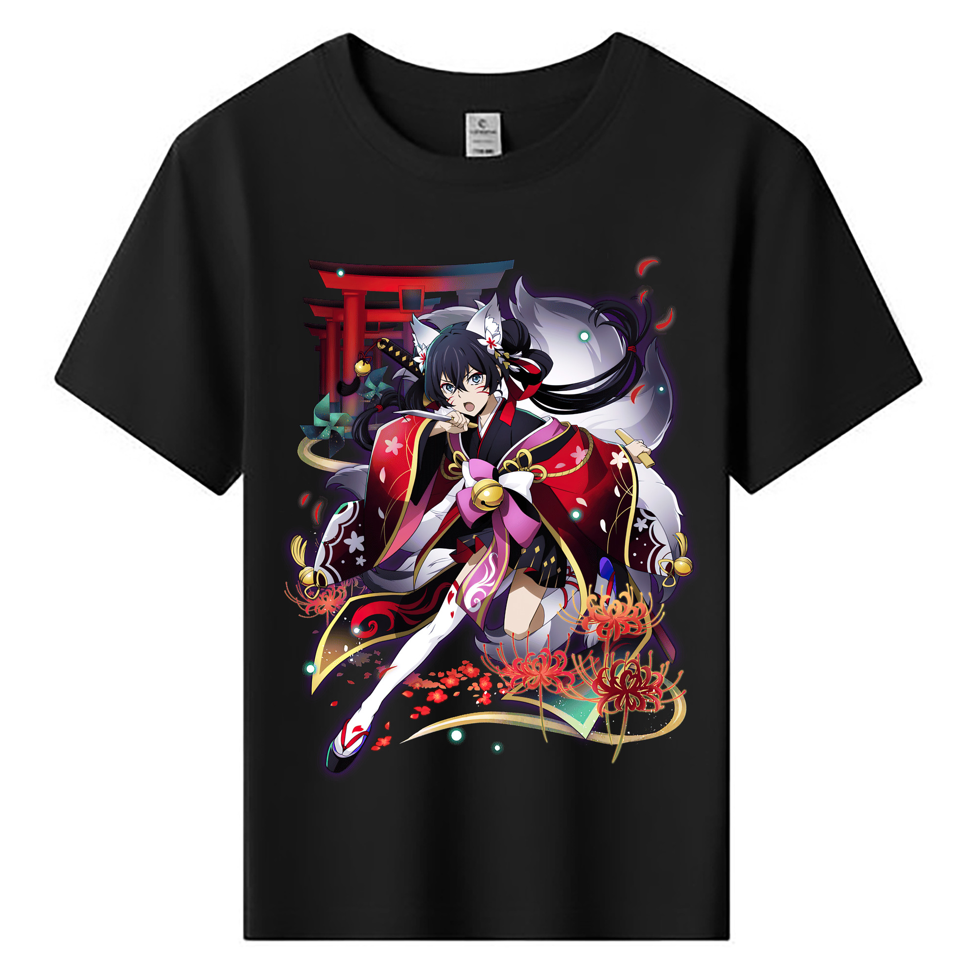 （画像用） 文豪ストレイドッグス Bungo Stray Dogs 綿100％キッズTシャツ（フロントプリント）