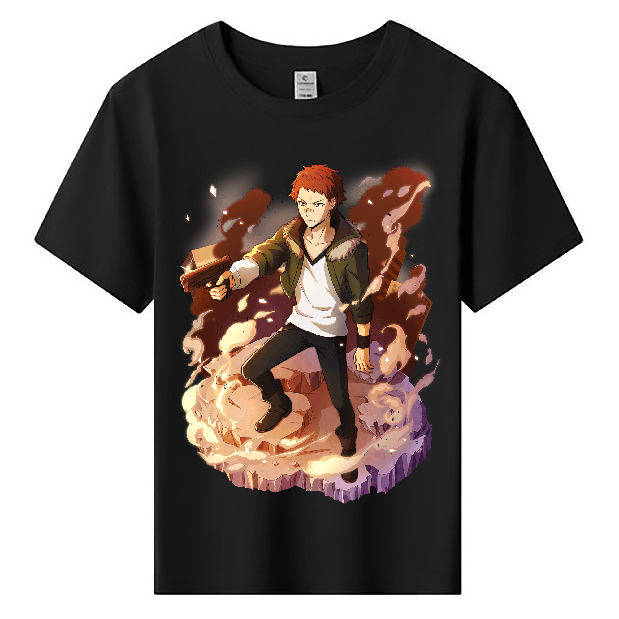（画像用） 文豪ストレイドッグス Bungo Stray Dogs 綿100％キッズTシャツ（フロントプリント）
