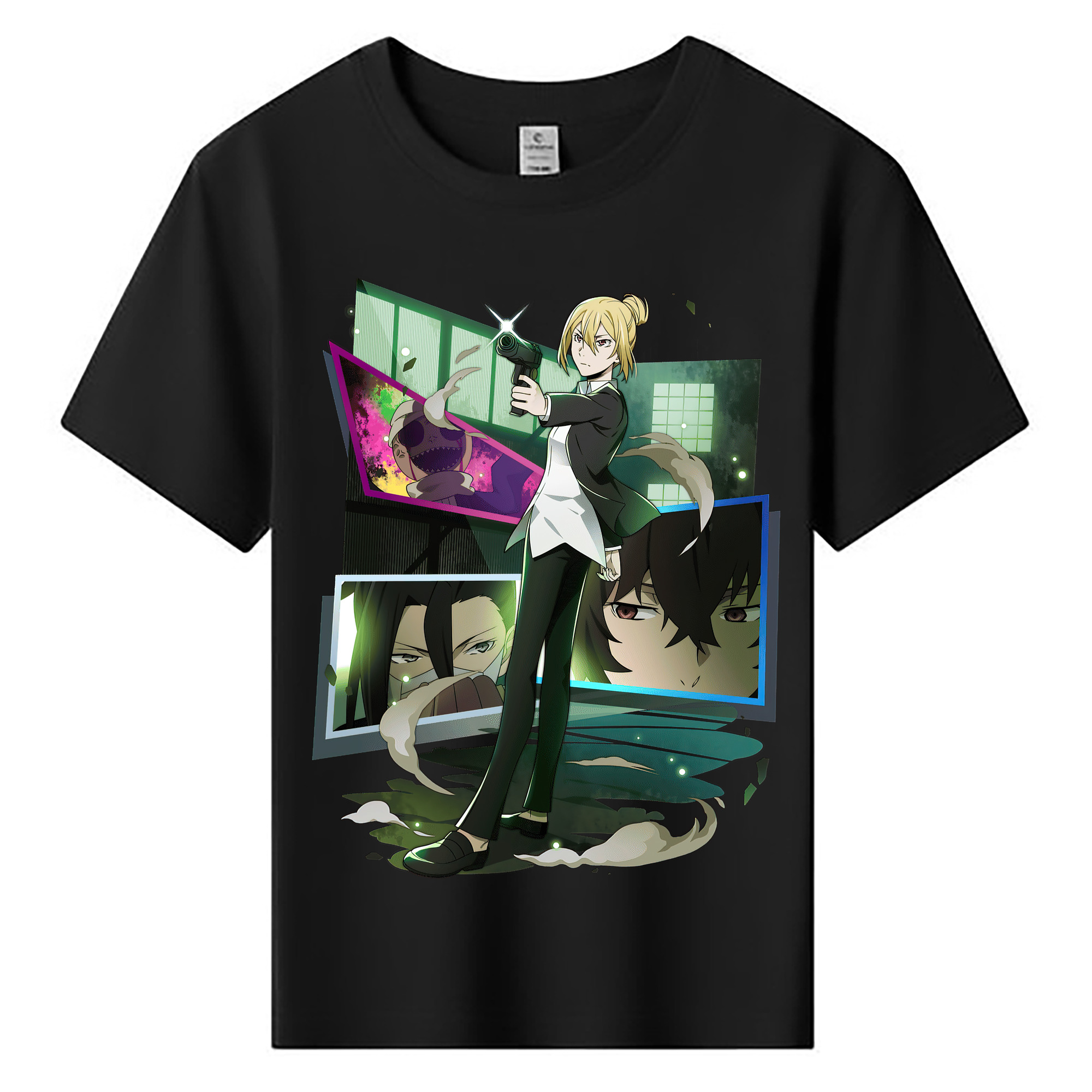 （画像用） 文豪ストレイドッグス Bungo Stray Dogs 綿100％キッズTシャツ（フロントプリント）