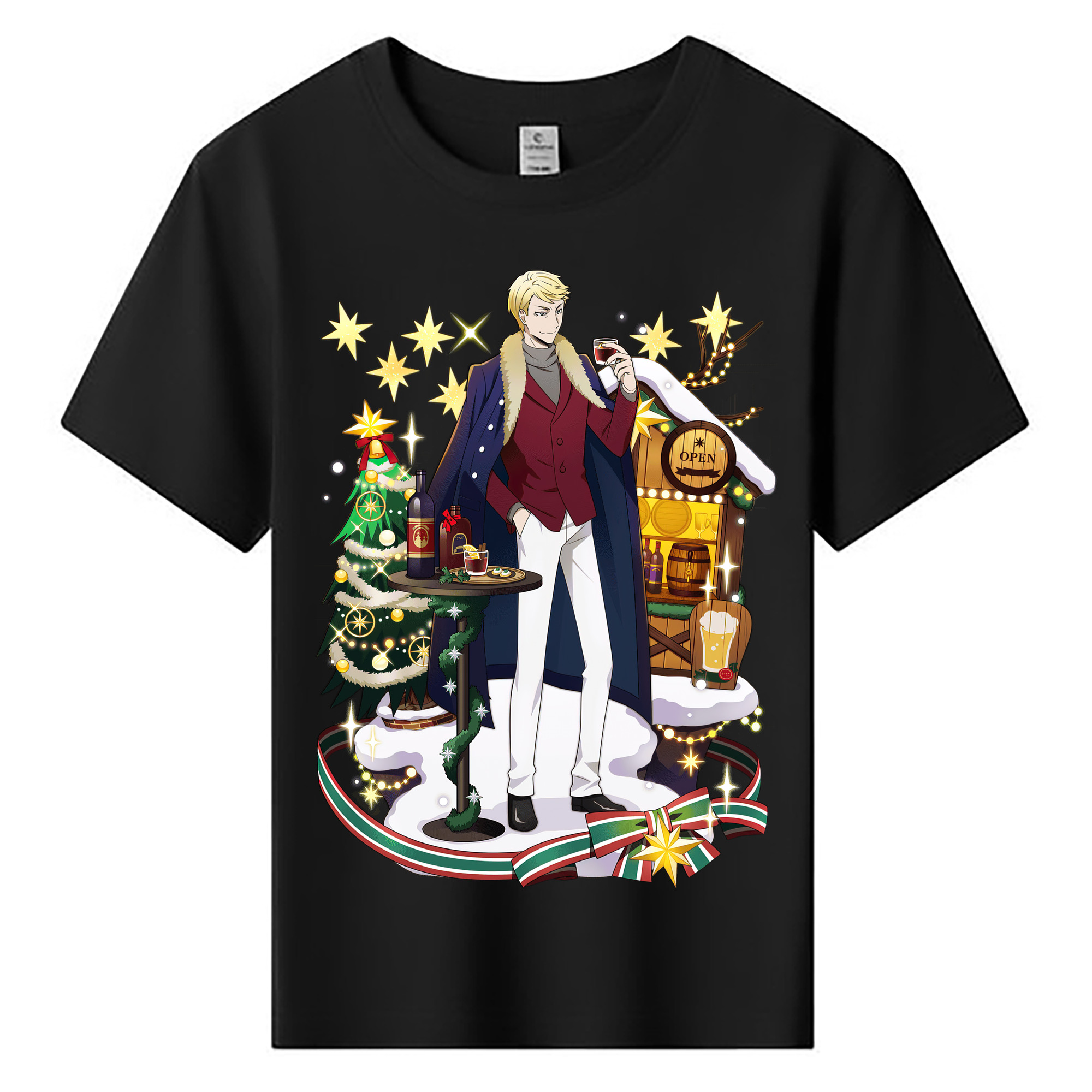 （画像用） 文豪ストレイドッグス Bungo Stray Dogs 綿100％キッズTシャツ（フロントプリント）