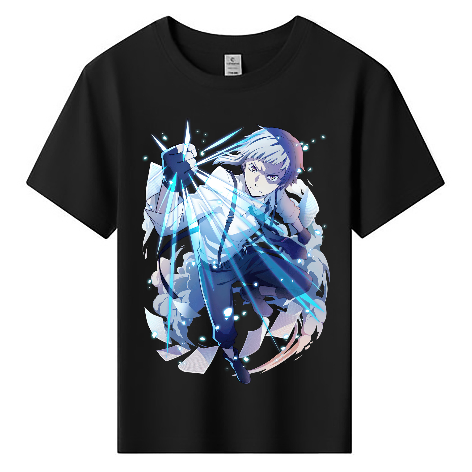 （画像用） 文豪ストレイドッグス Bungo Stray Dogs 綿100％キッズTシャツ（フロントプリント）
