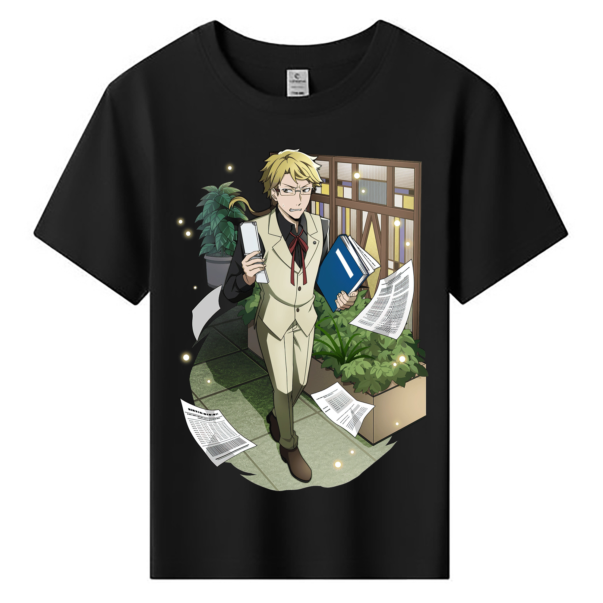 （画像用） 文豪ストレイドッグス Bungo Stray Dogs 綿100％キッズTシャツ（フロントプリント）