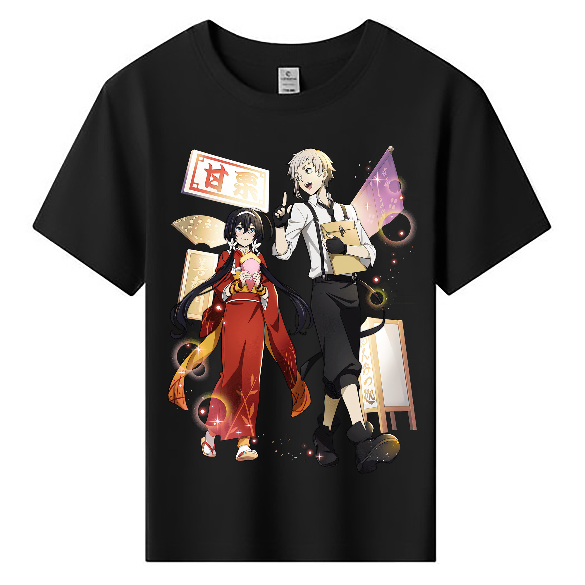 （画像用） 文豪ストレイドッグス Bungo Stray Dogs 綿100％キッズTシャツ（フロントプリント）
