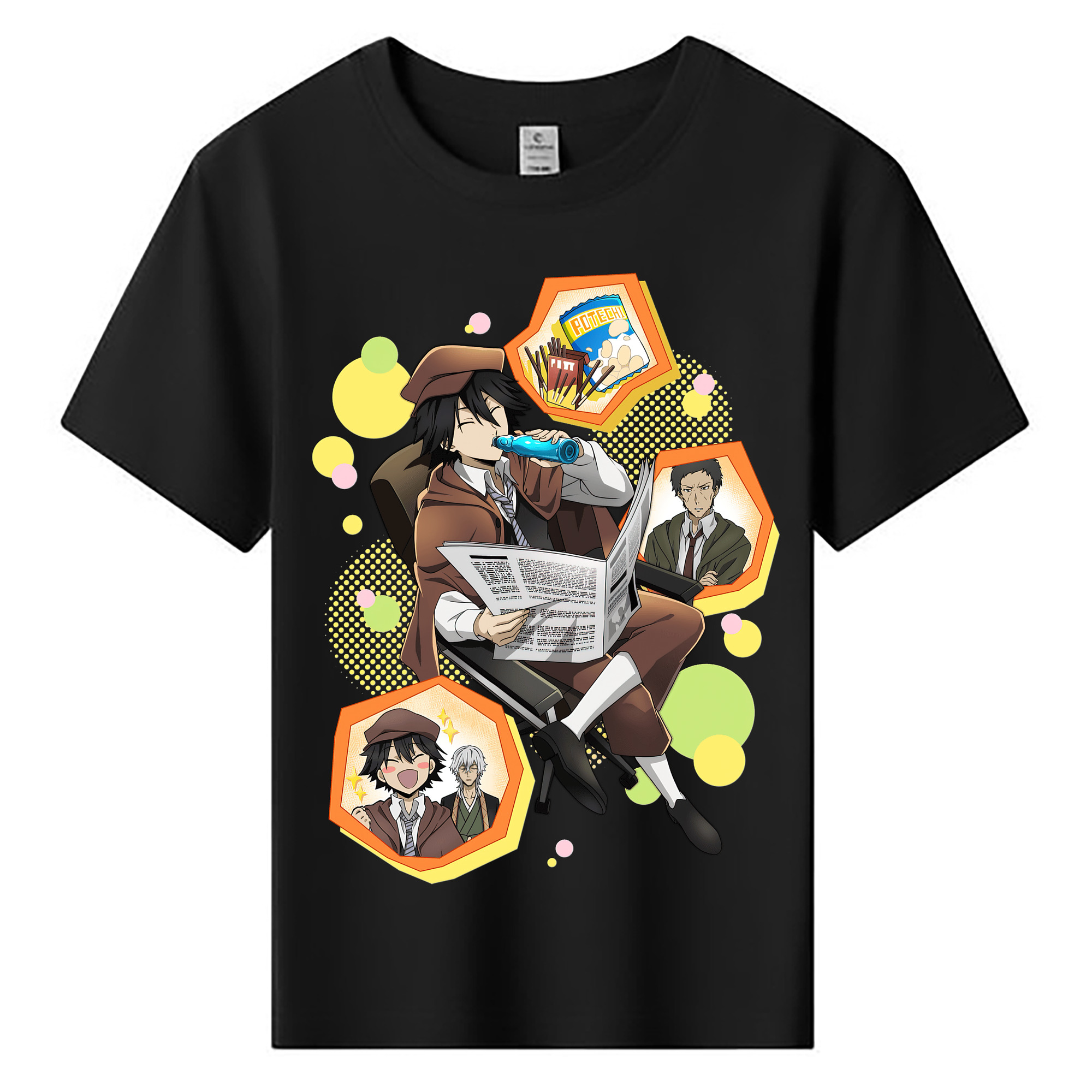 （画像用） 文豪ストレイドッグス Bungo Stray Dogs 綿100％キッズTシャツ（フロントプリント）