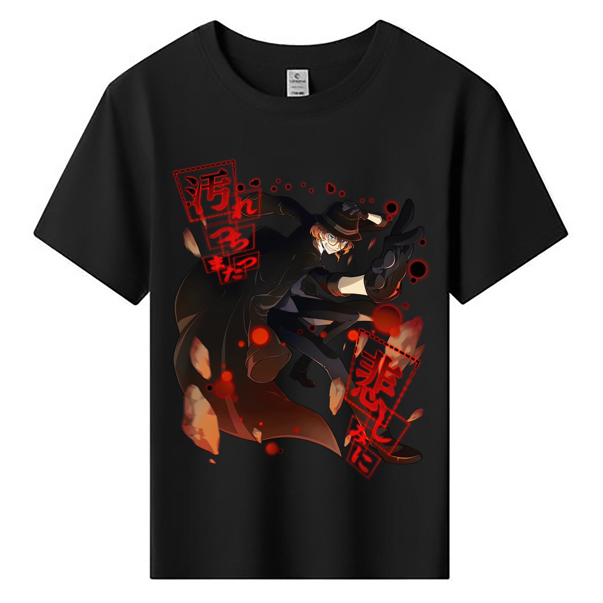 （画像用） 文豪ストレイドッグス Bungo Stray Dogs 綿100％キッズTシャツ（フロントプリント）