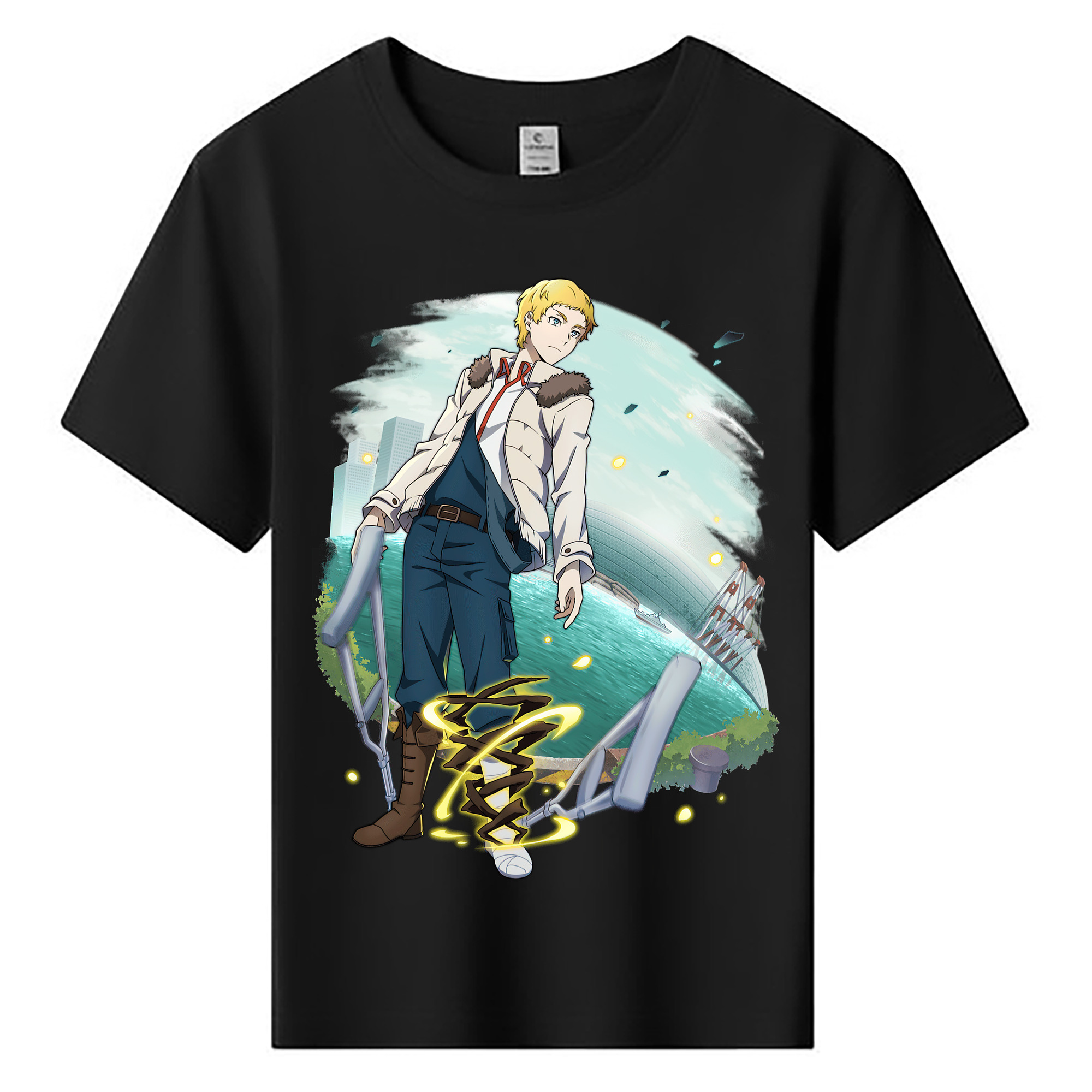 （画像用） 文豪ストレイドッグス Bungo Stray Dogs 綿100％キッズTシャツ（フロントプリント）