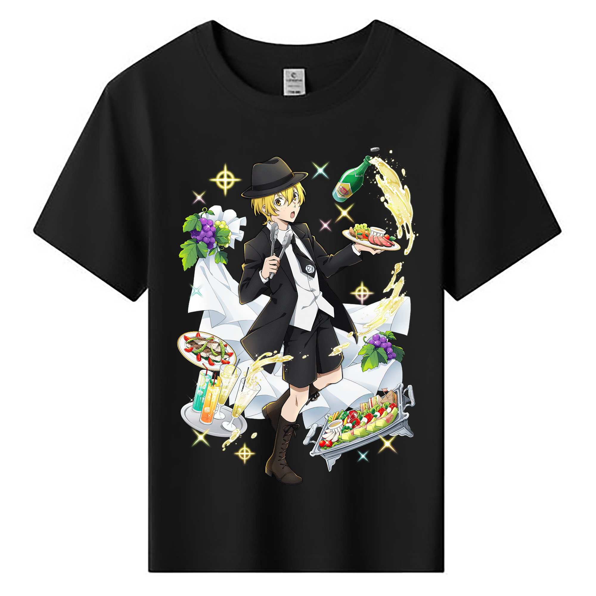（画像用） 文豪ストレイドッグス Bungo Stray Dogs 綿100％キッズTシャツ（フロントプリント）