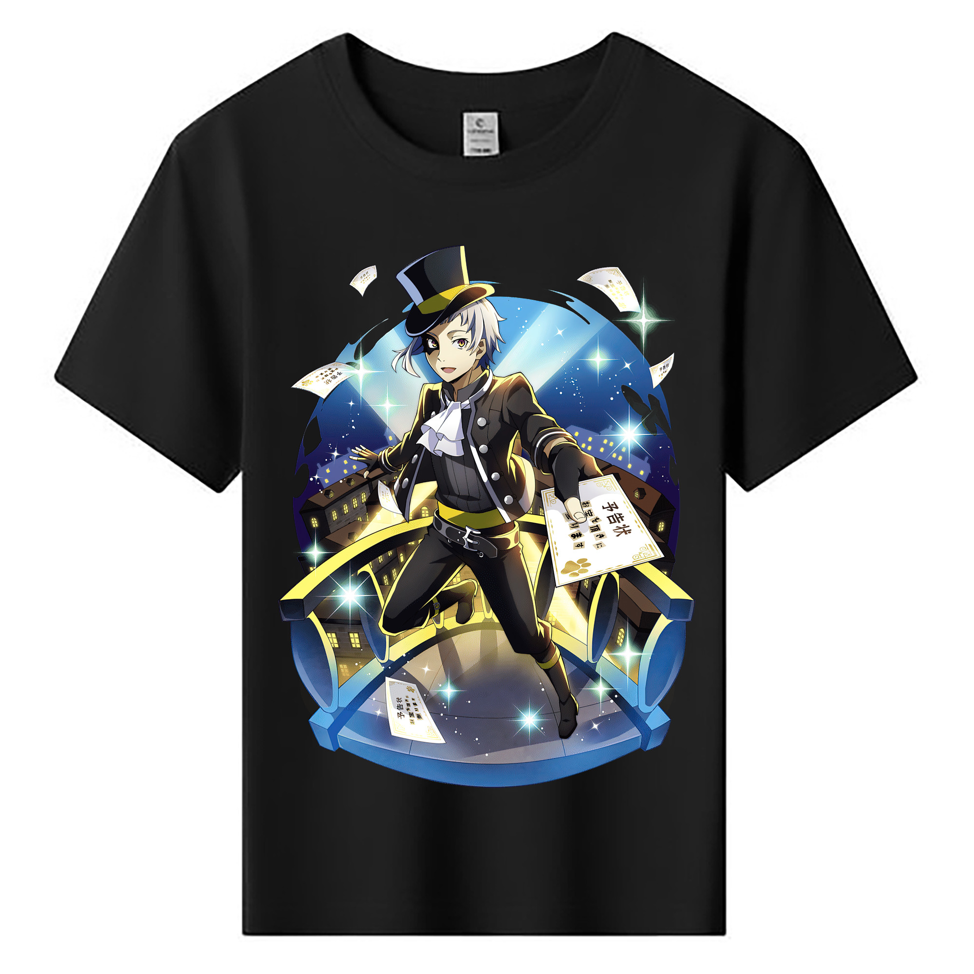 （画像用） 文豪ストレイドッグス Bungo Stray Dogs 綿100％キッズTシャツ（フロントプリント）
