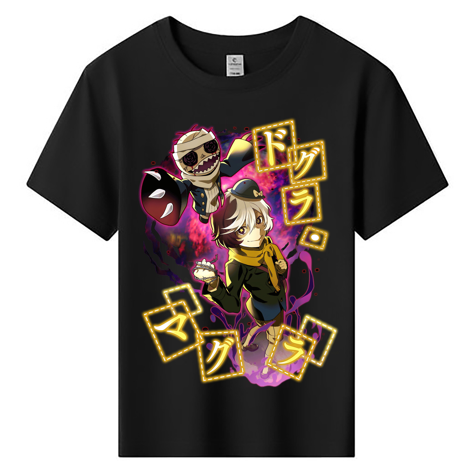（画像用） 文豪ストレイドッグス Bungo Stray Dogs 綿100％キッズTシャツ（フロントプリント）