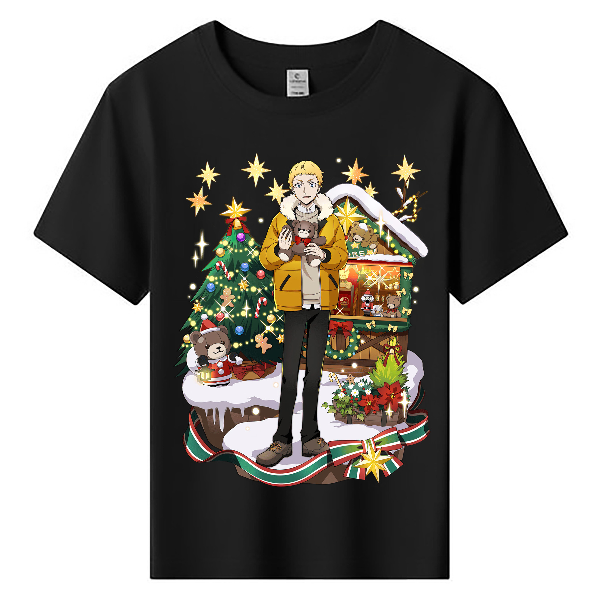 （画像用） 文豪ストレイドッグス Bungo Stray Dogs 綿100％キッズTシャツ（フロントプリント）