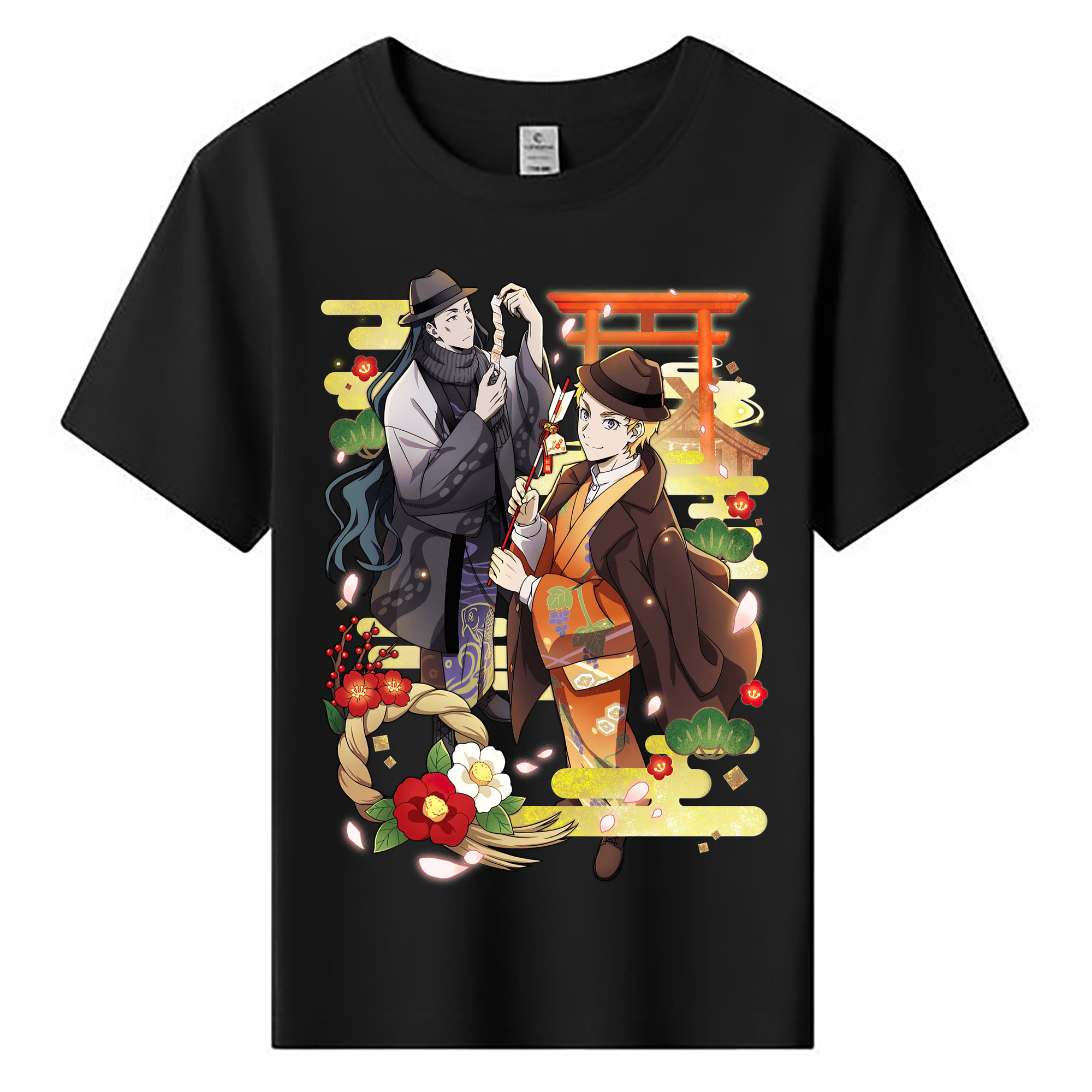 （画像用） 文豪ストレイドッグス Bungo Stray Dogs 綿100％キッズTシャツ（フロントプリント）