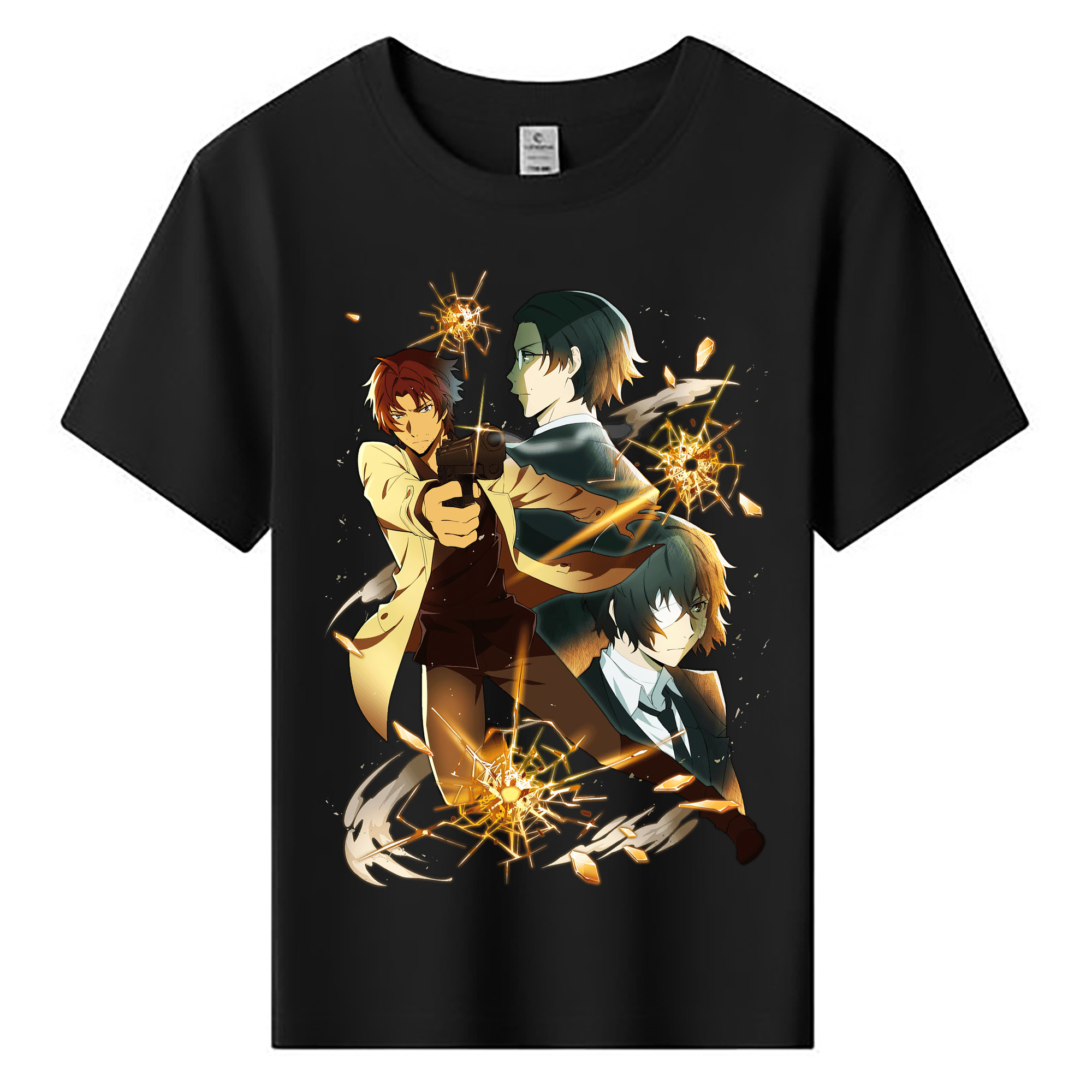 （画像用） 文豪ストレイドッグス Bungo Stray Dogs 綿100％キッズTシャツ（フロントプリント）