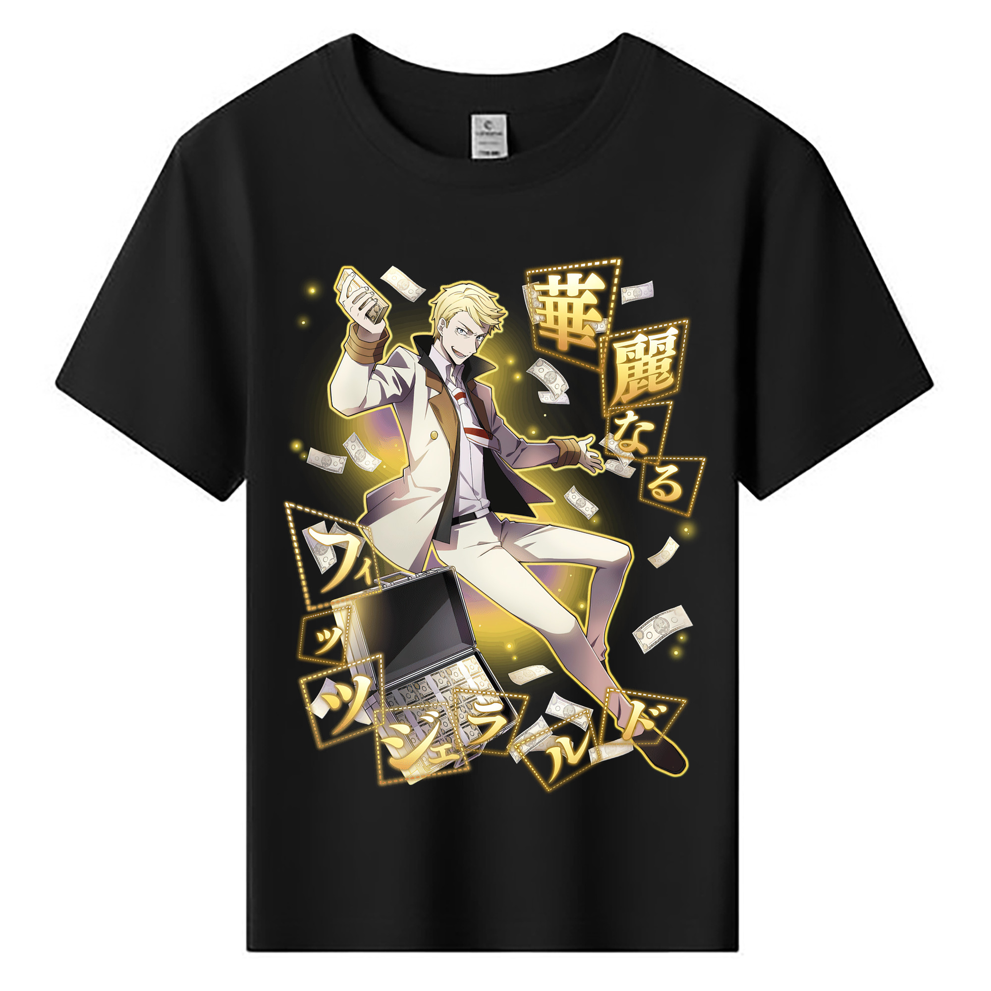 （画像用） 文豪ストレイドッグス Bungo Stray Dogs 綿100％キッズTシャツ（フロントプリント）