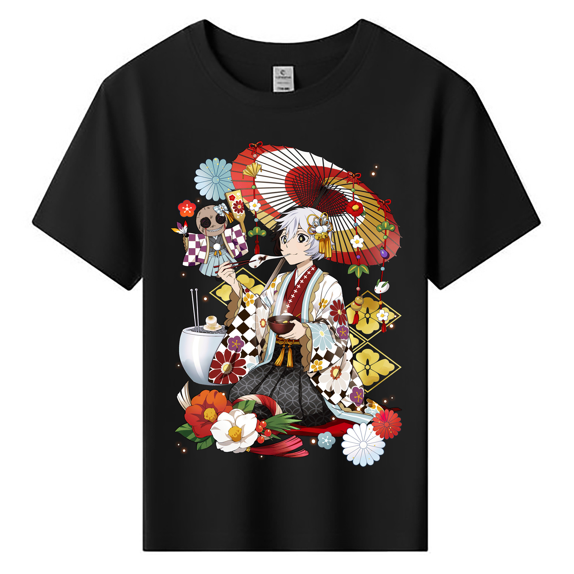 （画像用） 文豪ストレイドッグス Bungo Stray Dogs 綿100％キッズTシャツ（フロントプリント）
