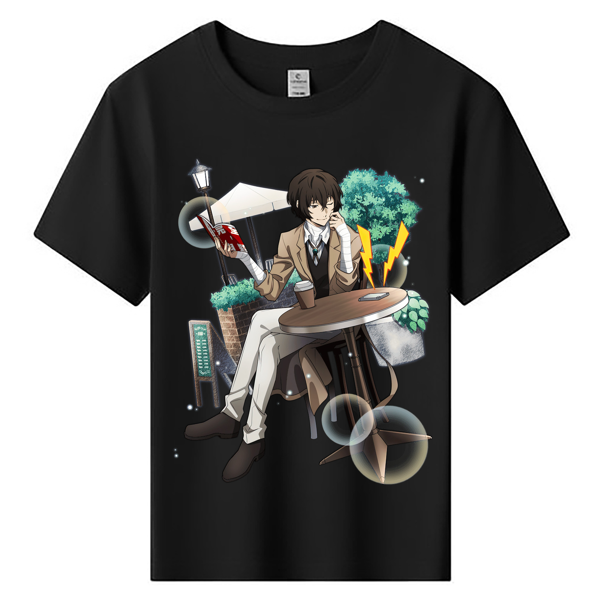（画像用） 文豪ストレイドッグス Bungo Stray Dogs 綿100％キッズTシャツ（フロントプリント）
