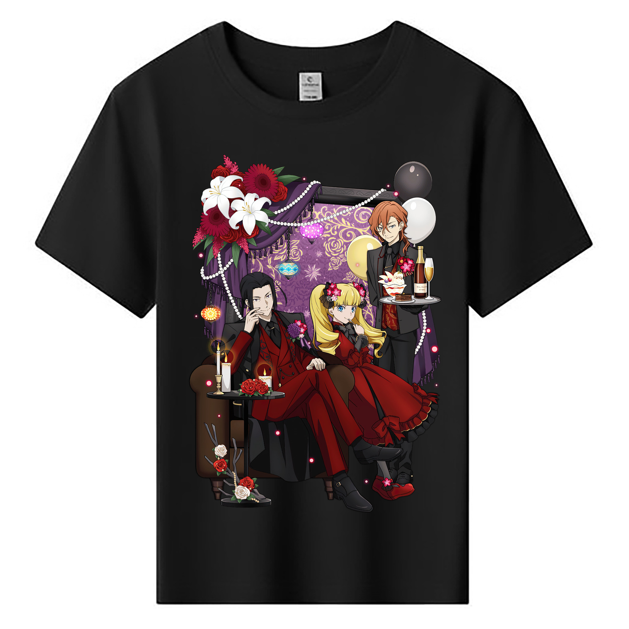 （画像用） 文豪ストレイドッグス Bungo Stray Dogs 綿100％キッズTシャツ（フロントプリント）