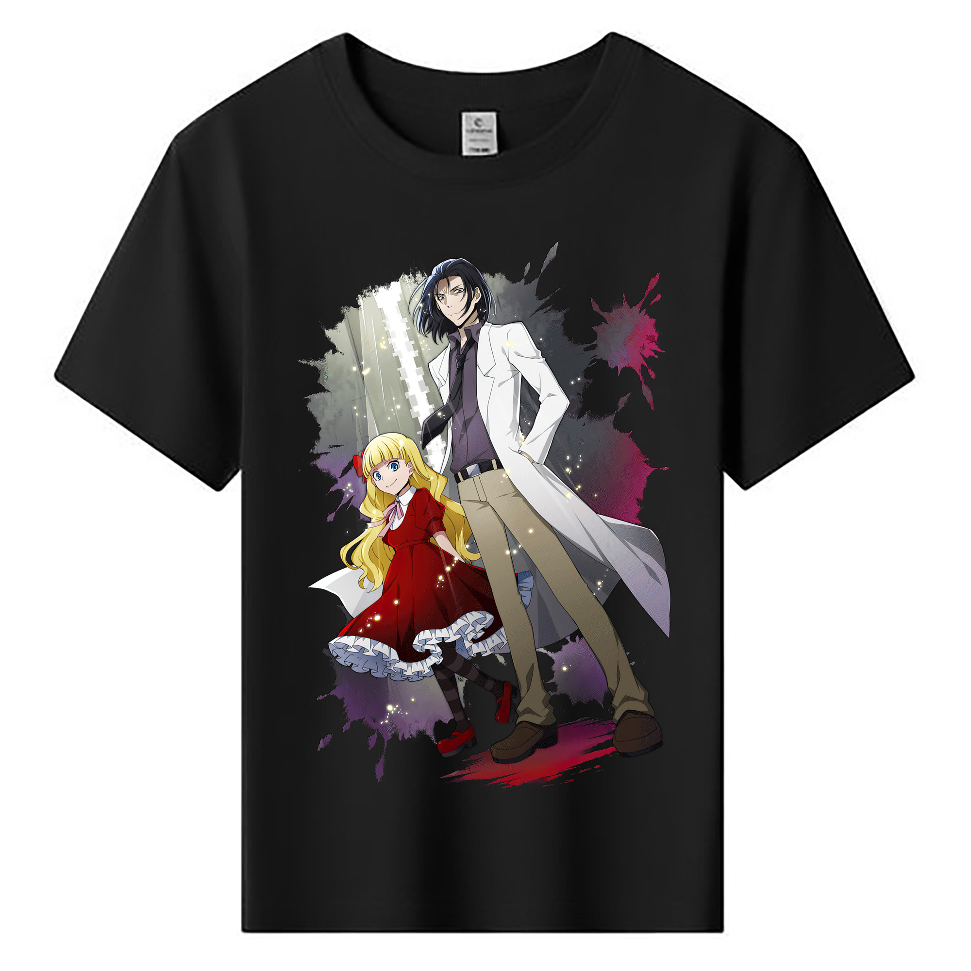 （画像用） 文豪ストレイドッグス Bungo Stray Dogs 綿100％キッズTシャツ（フロントプリント）