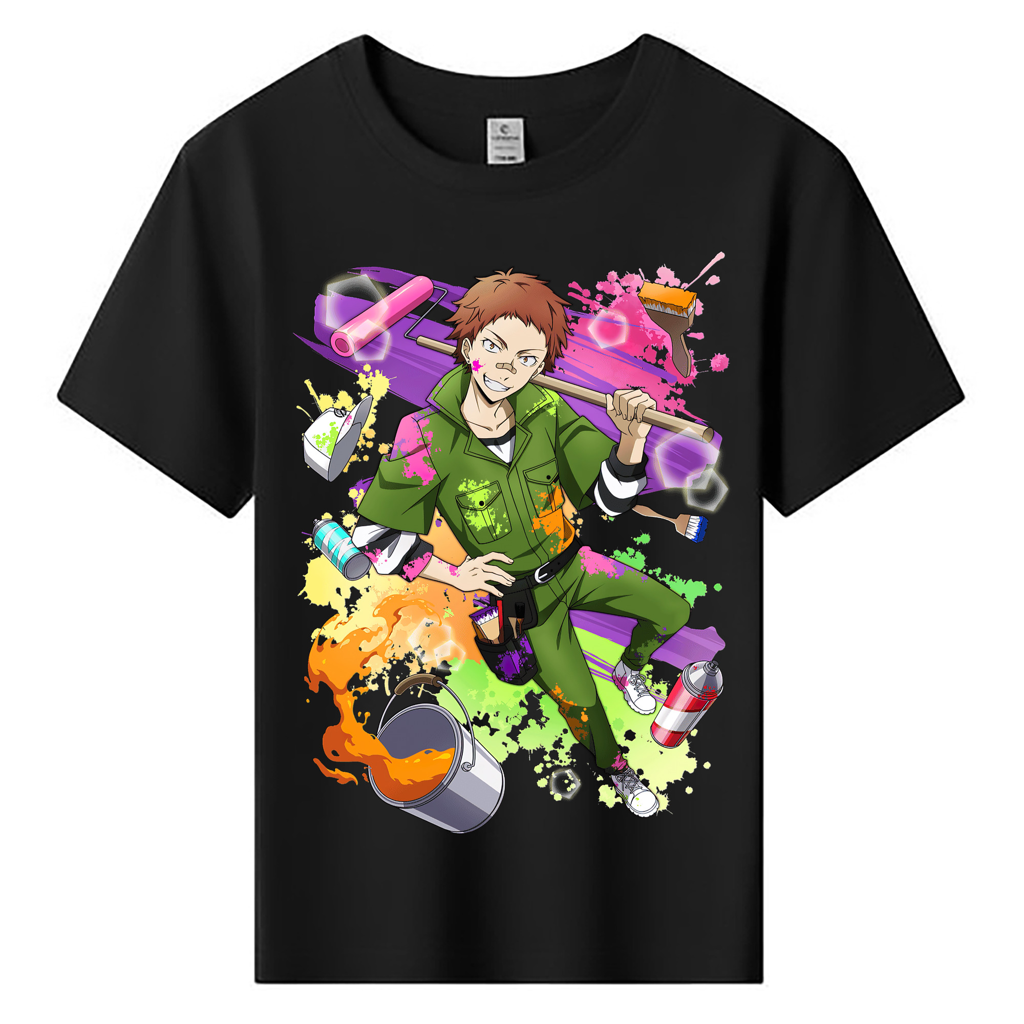 （画像用） 文豪ストレイドッグス Bungo Stray Dogs 綿100％キッズTシャツ（フロントプリント）