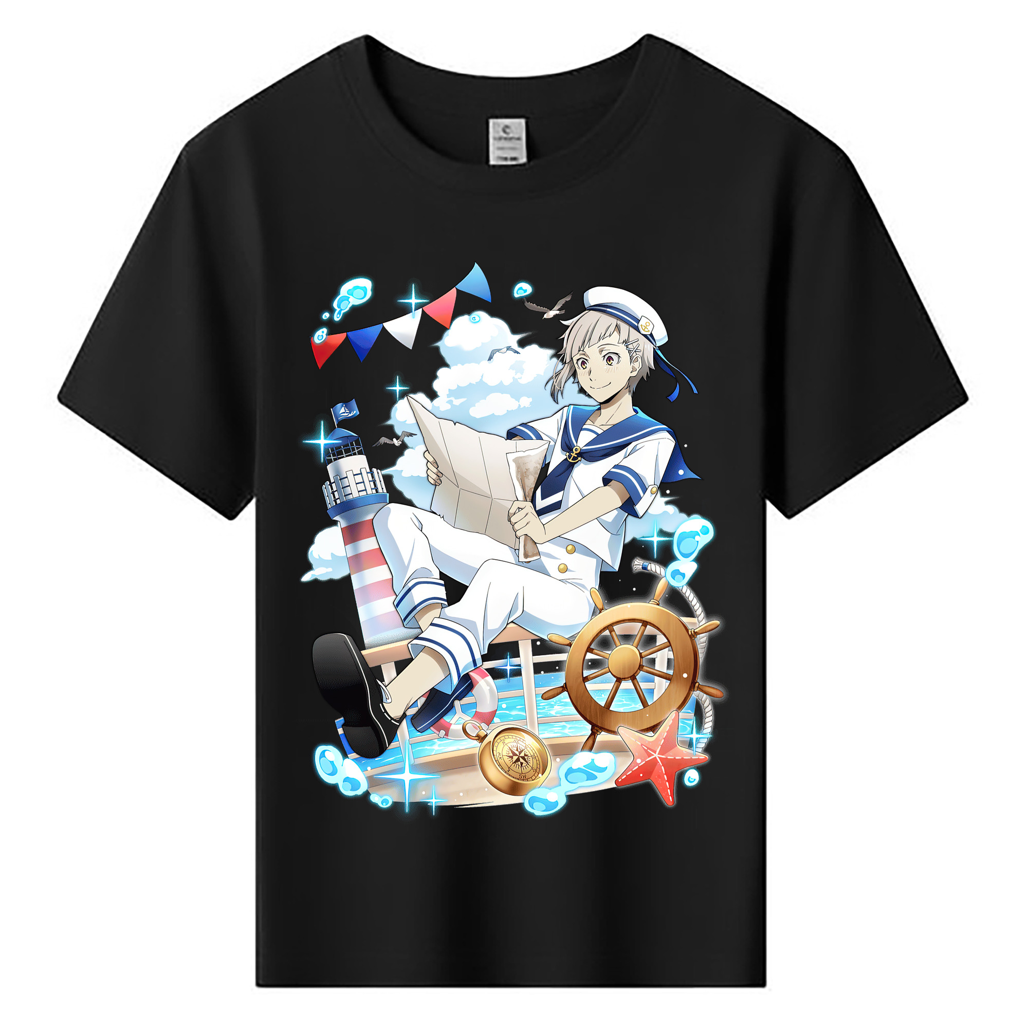 （画像用） 文豪ストレイドッグス Bungo Stray Dogs 綿100％キッズTシャツ（フロントプリント）