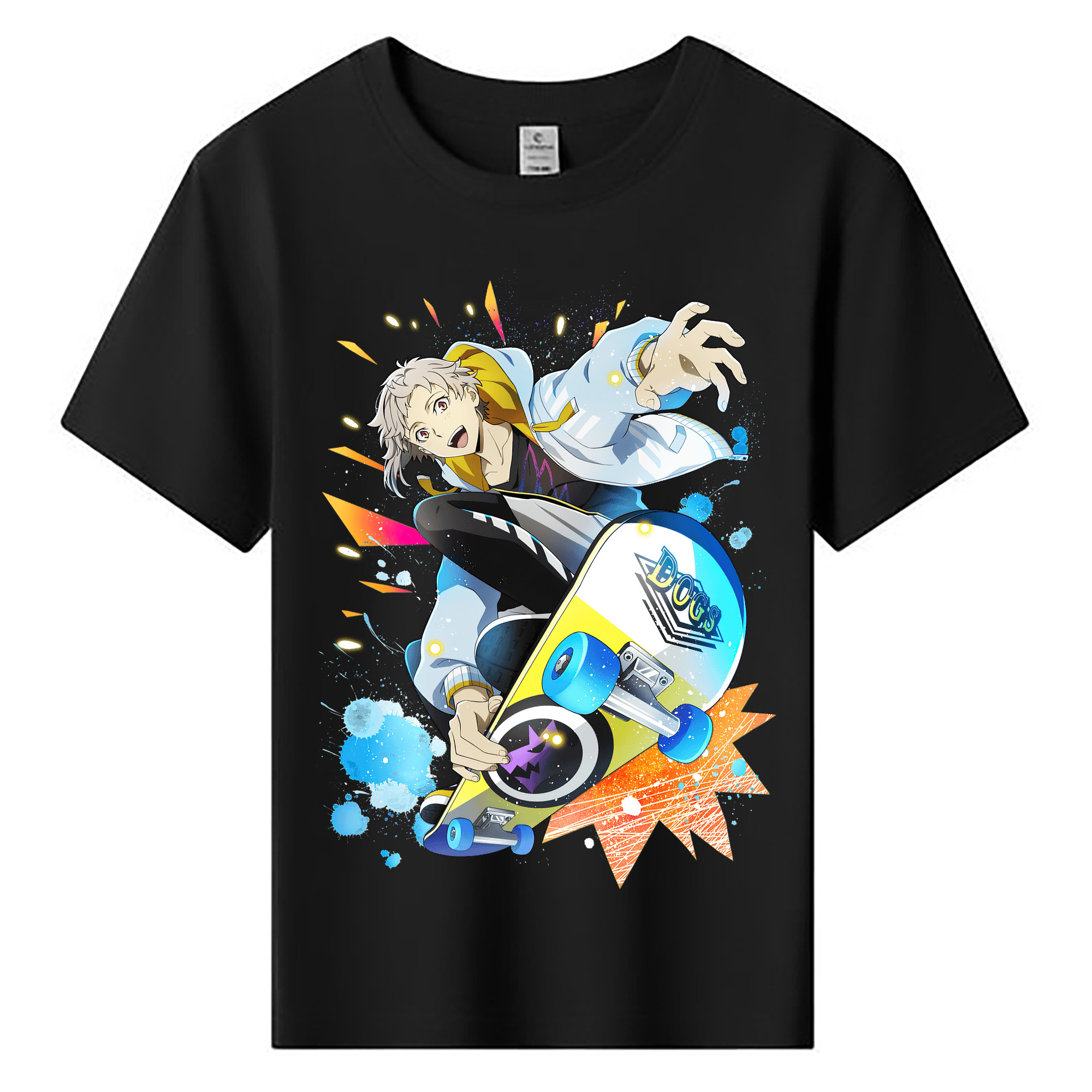 文豪ストレイドッグス Bungo Stray Dogs 綿100％キッズTシャツ（フロントプリント）