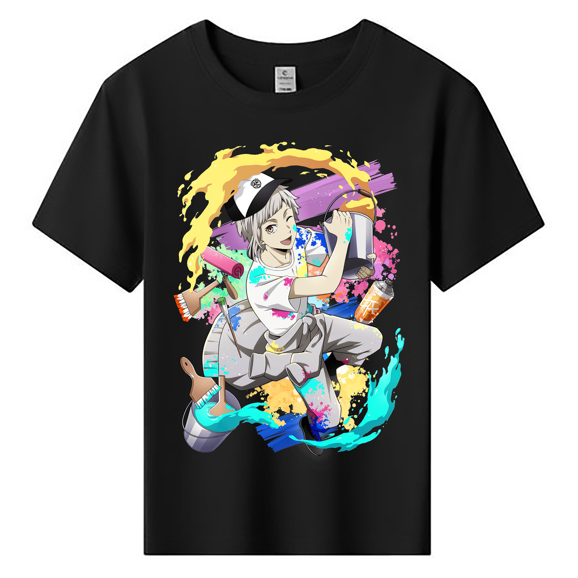 （画像用） 文豪ストレイドッグス Bungo Stray Dogs 綿100％キッズTシャツ（フロントプリント）