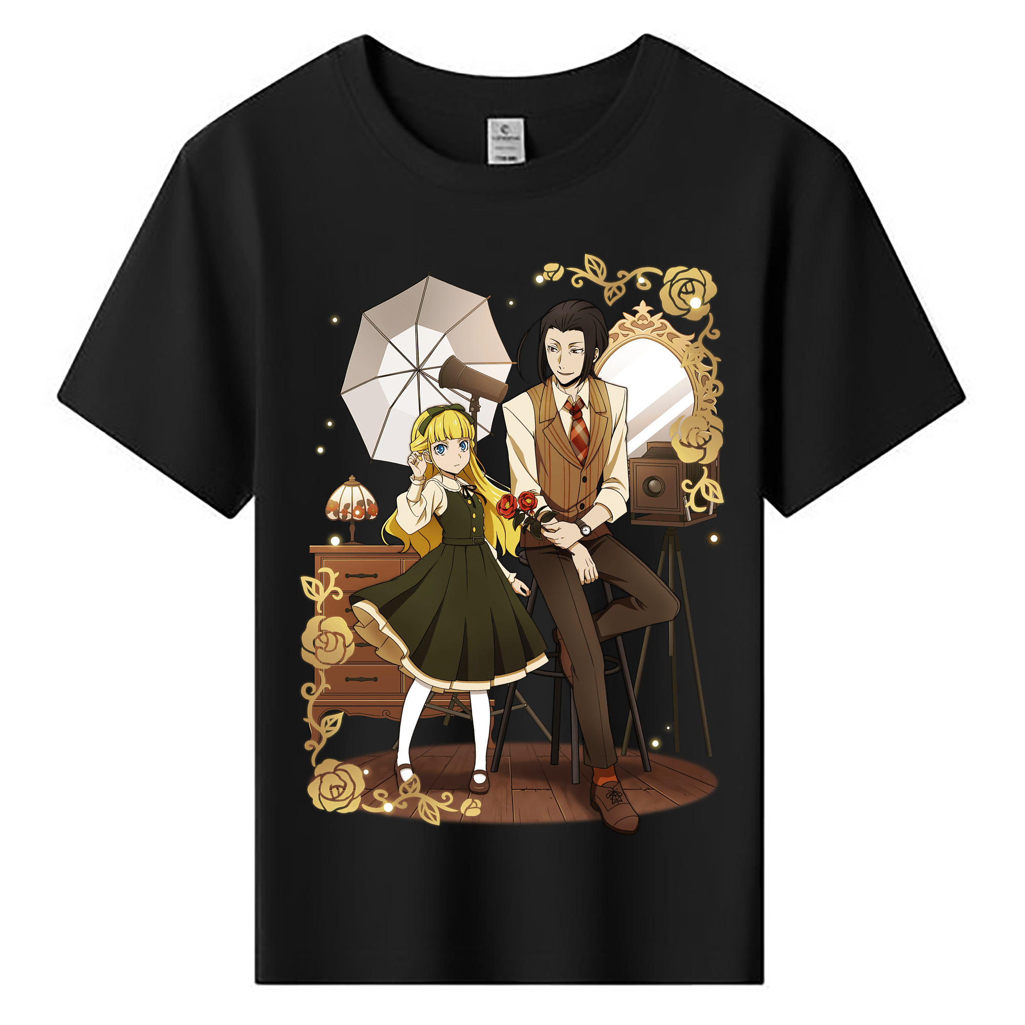（画像用） 文豪ストレイドッグス Bungo Stray Dogs 綿100％キッズTシャツ（フロントプリント）