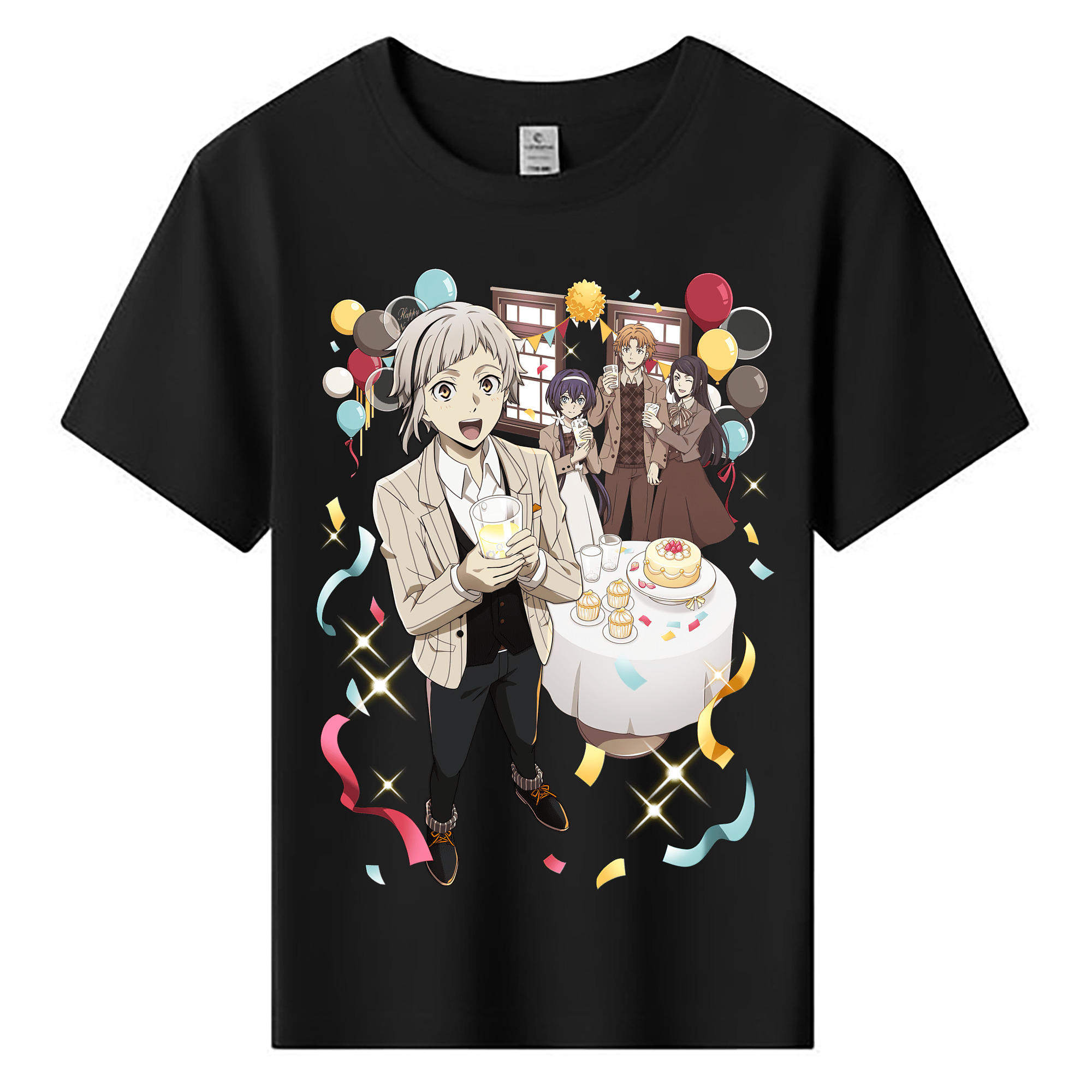 （画像用） 文豪ストレイドッグス Bungo Stray Dogs 綿100％キッズTシャツ（フロントプリント）