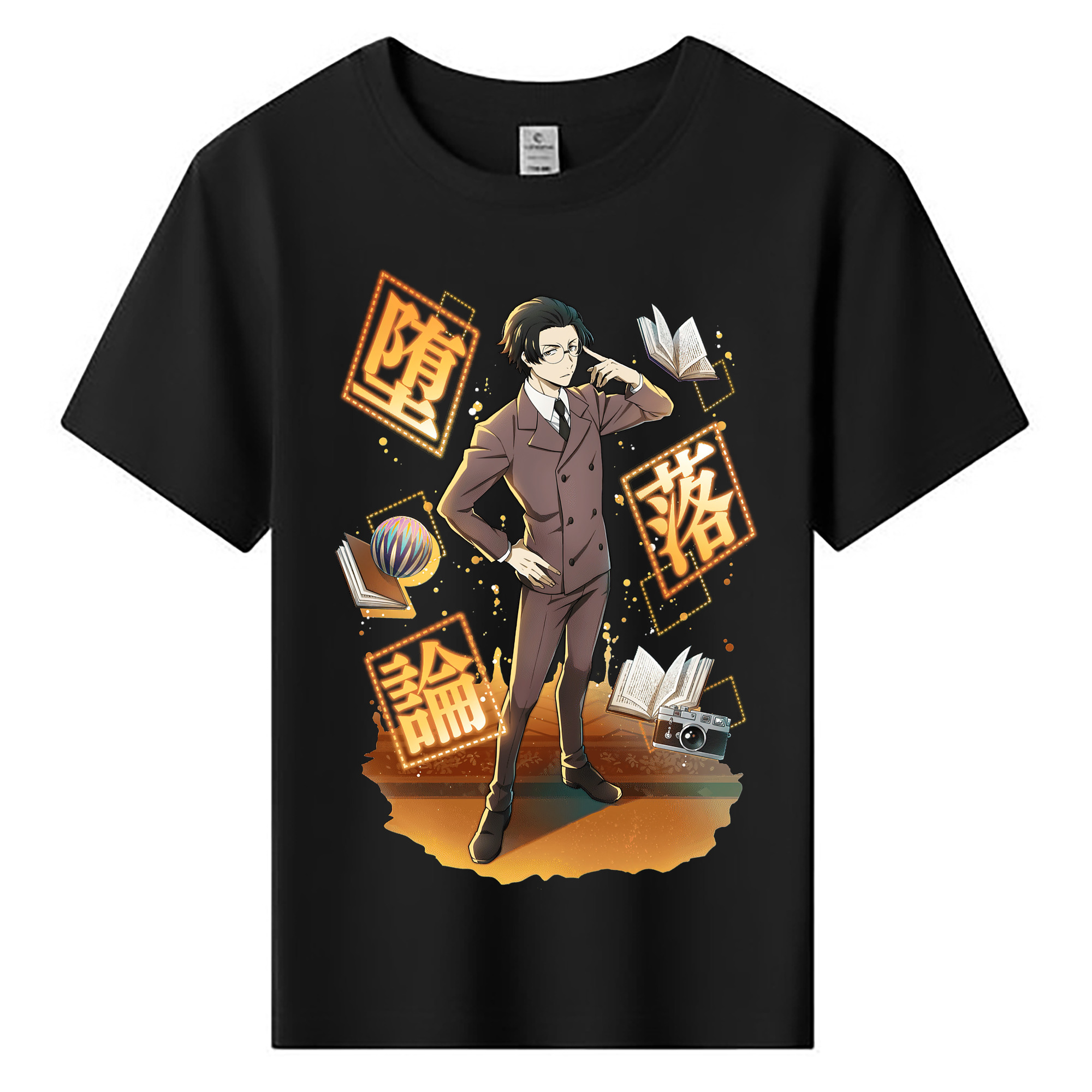 （画像用） 文豪ストレイドッグス Bungo Stray Dogs 綿100％キッズTシャツ（フロントプリント）