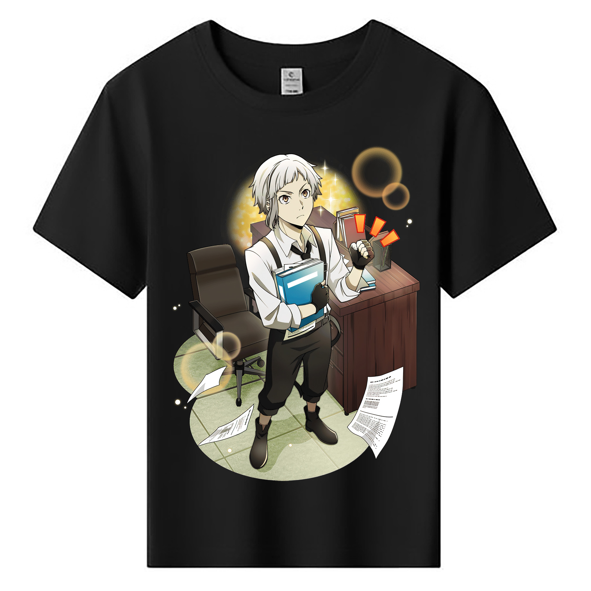 （画像用） 文豪ストレイドッグス Bungo Stray Dogs 綿100％キッズTシャツ（フロントプリント）
