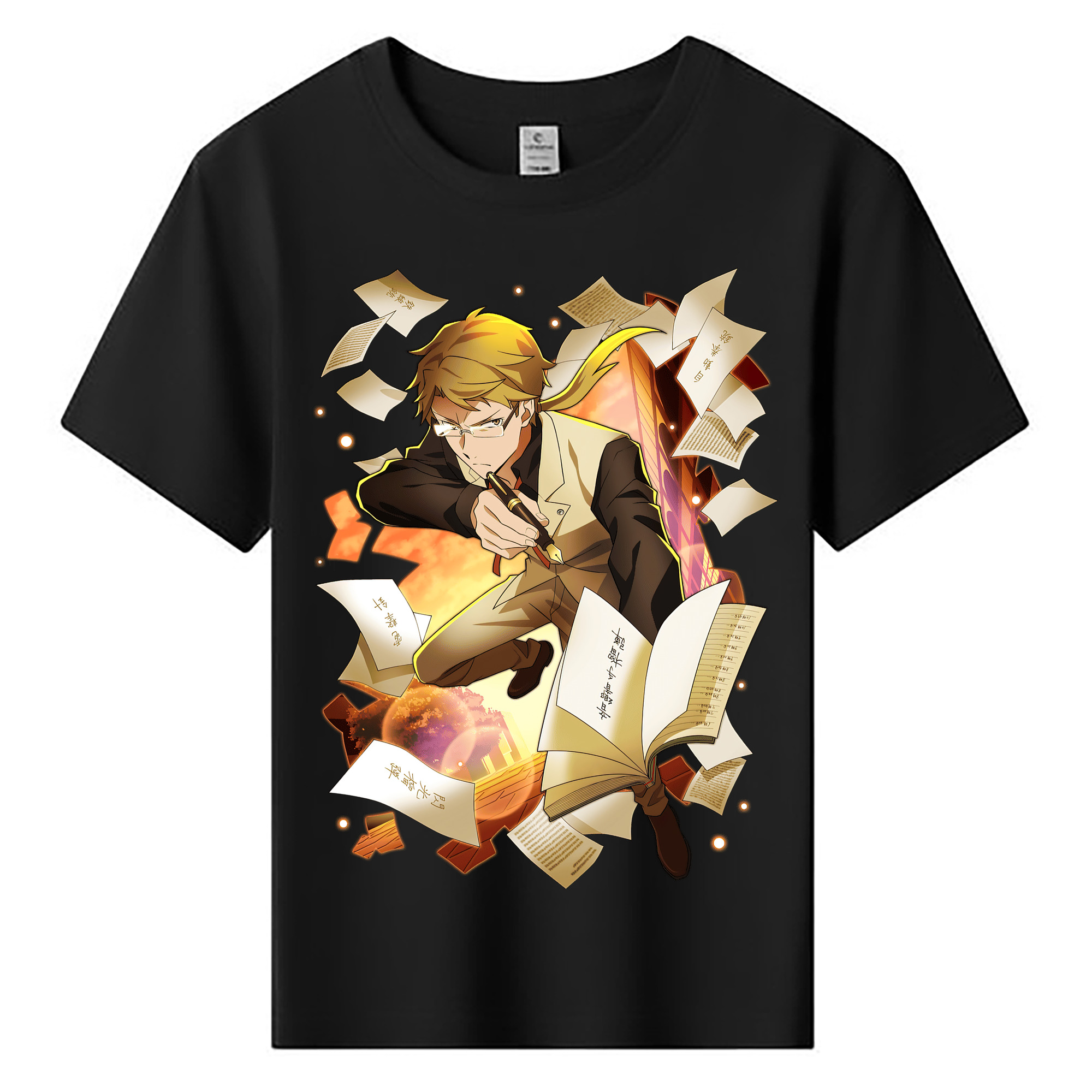 （画像用） 文豪ストレイドッグス Bungo Stray Dogs 綿100％キッズTシャツ（フロントプリント）