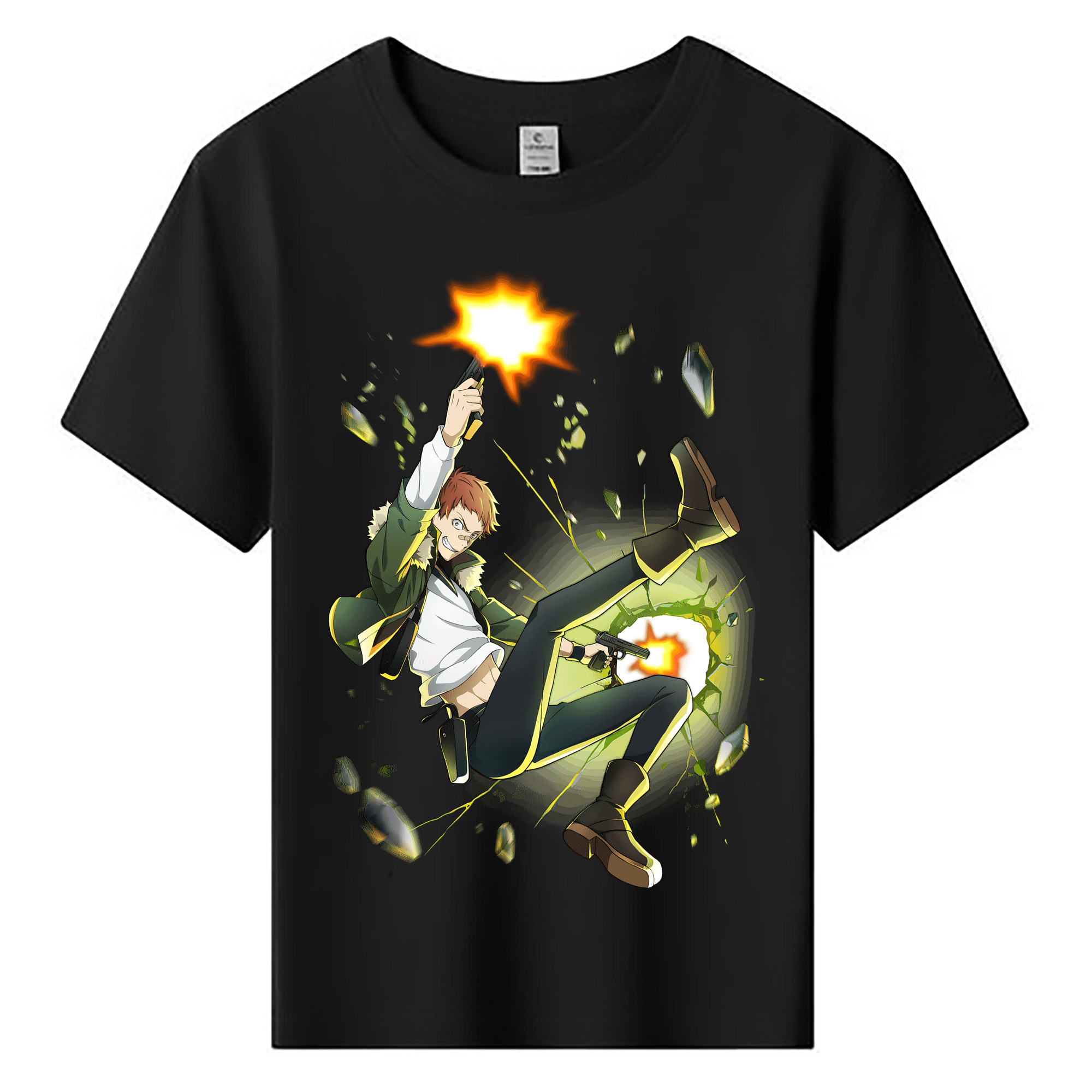（画像用） 文豪ストレイドッグス Bungo Stray Dogs 綿100％キッズTシャツ（フロントプリント）