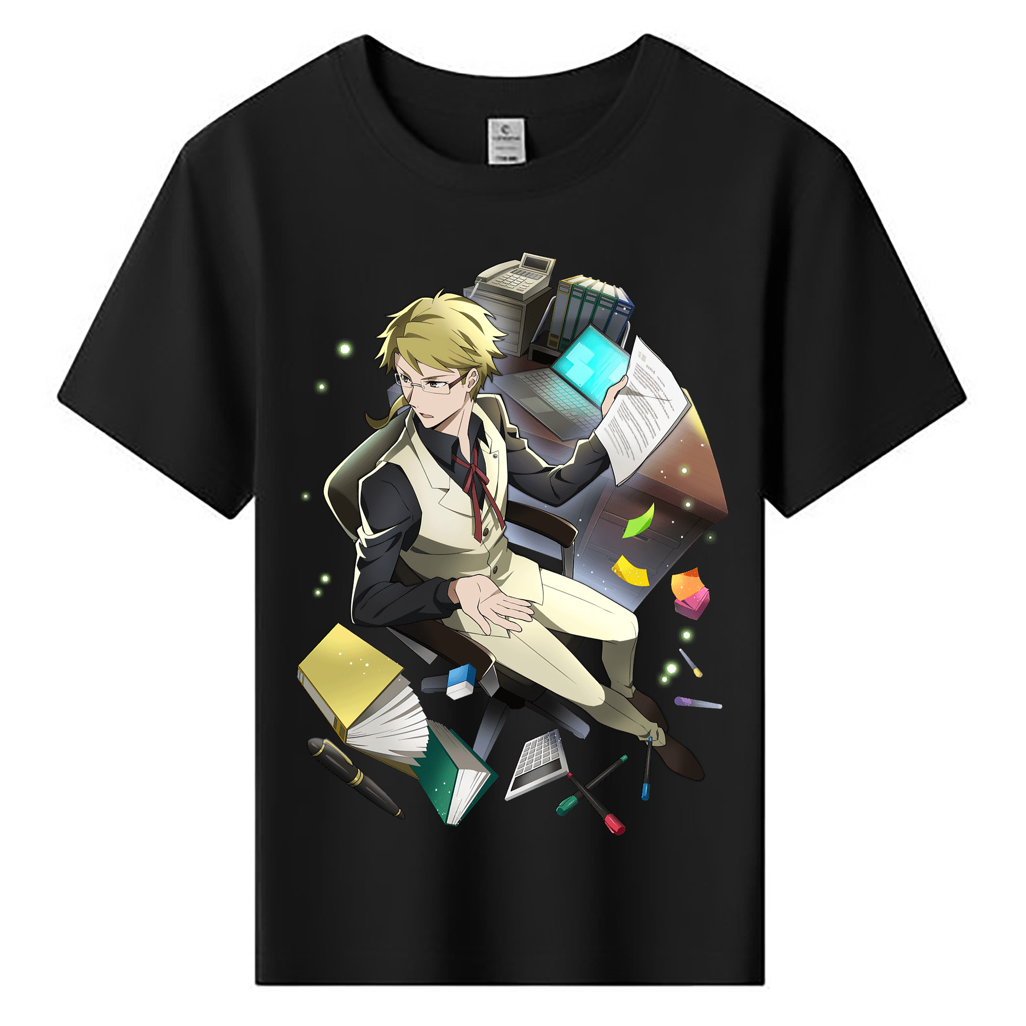 （画像用） 文豪ストレイドッグス Bungo Stray Dogs 綿100％キッズTシャツ（フロントプリント）