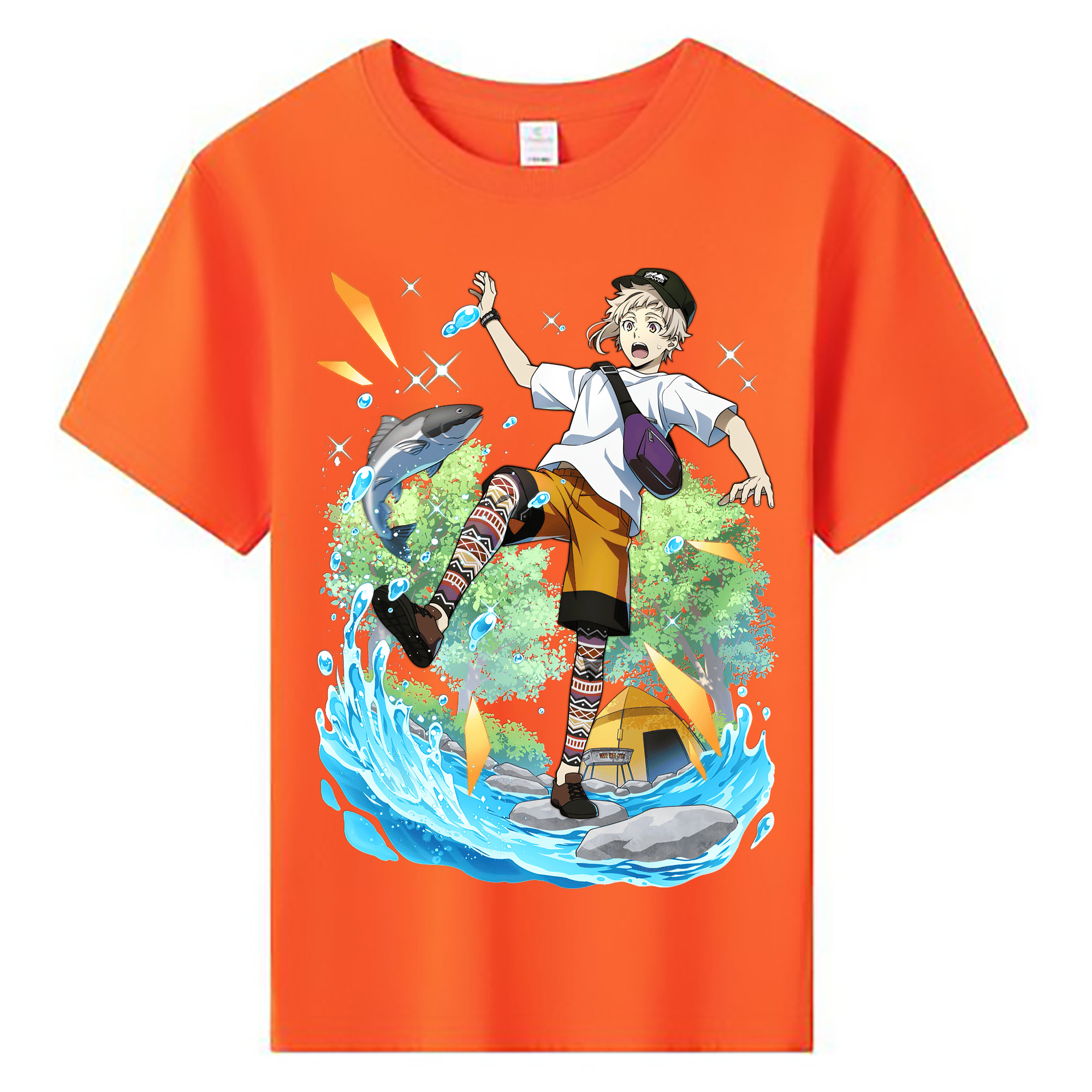 （画像用） 文豪ストレイドッグス Bungo Stray Dogs 綿100％キッズTシャツ（フロントプリント）