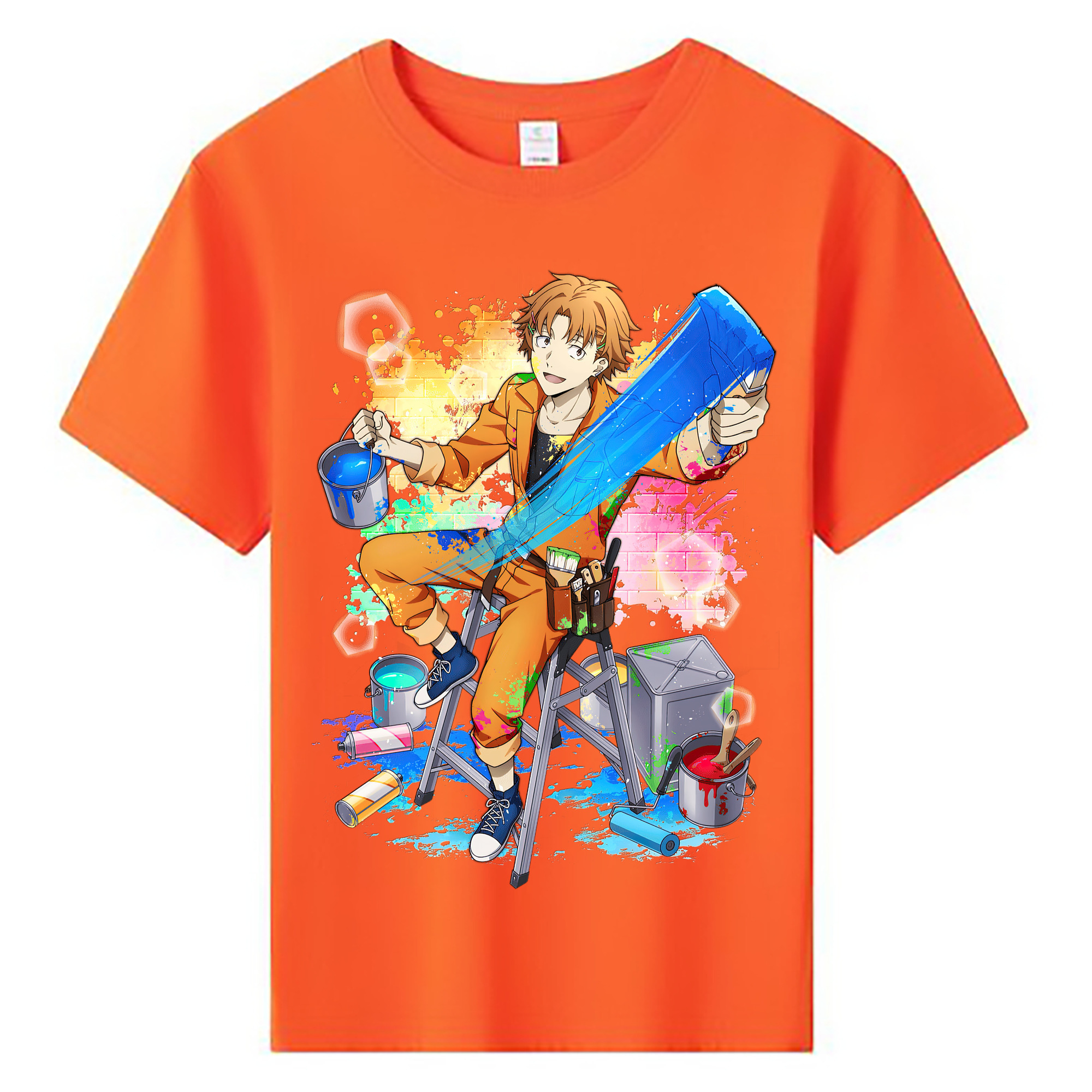 （画像用） 文豪ストレイドッグス Bungo Stray Dogs 綿100％キッズTシャツ（フロントプリント）