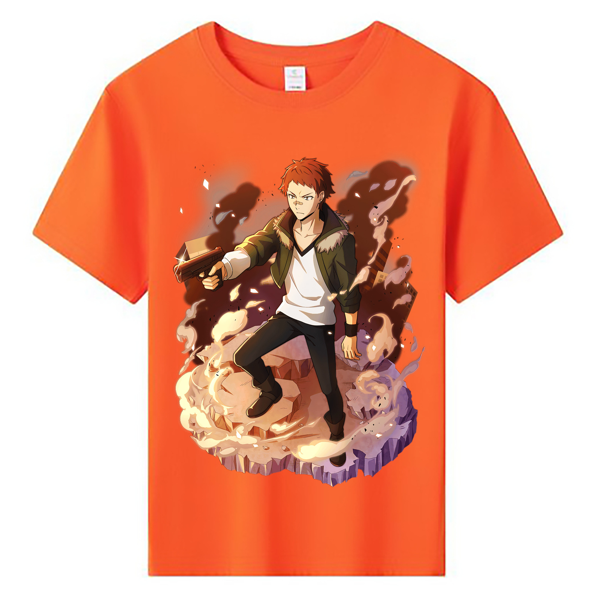 （画像用） 文豪ストレイドッグス Bungo Stray Dogs 綿100％キッズTシャツ（フロントプリント）