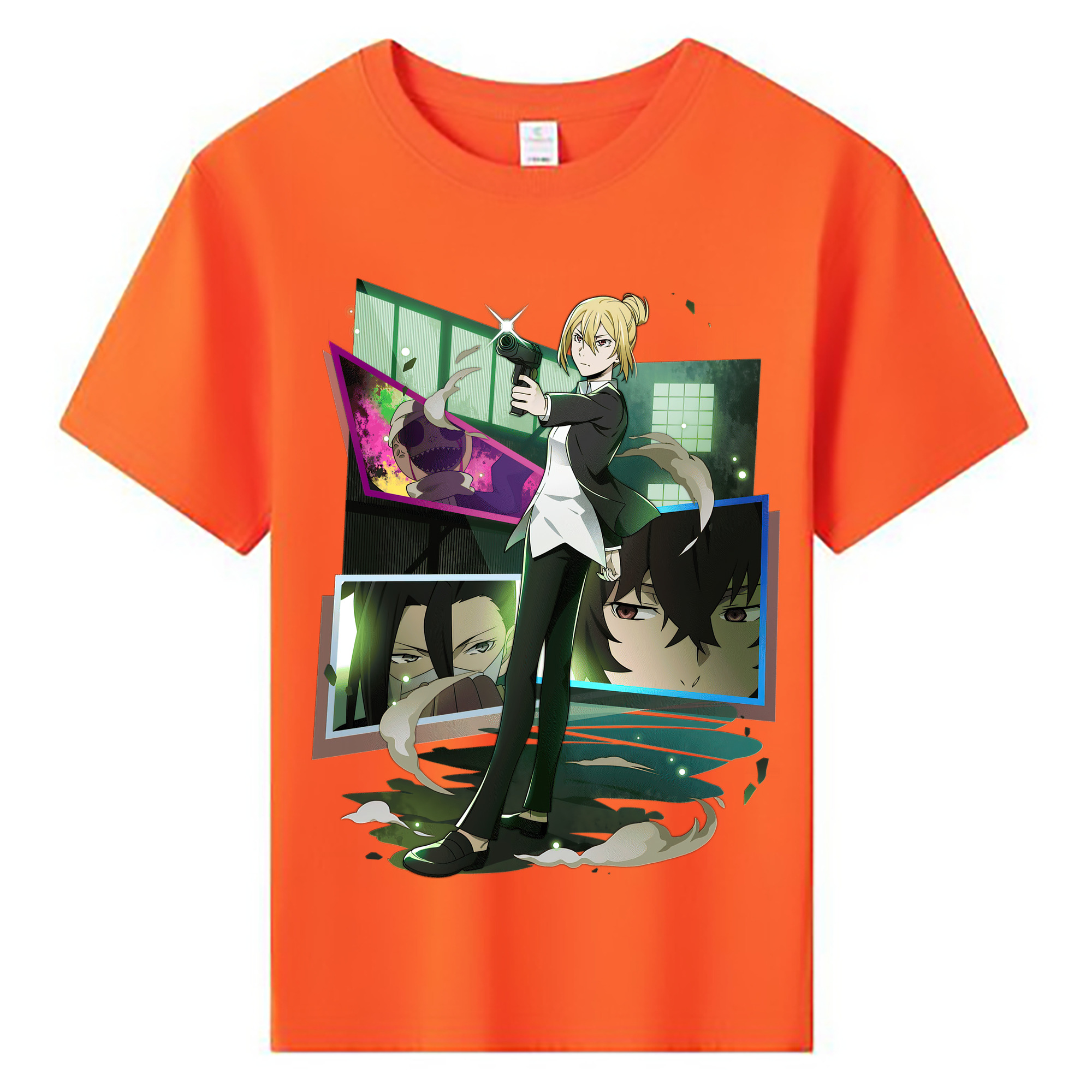（画像用） 文豪ストレイドッグス Bungo Stray Dogs 綿100％キッズTシャツ（フロントプリント）
